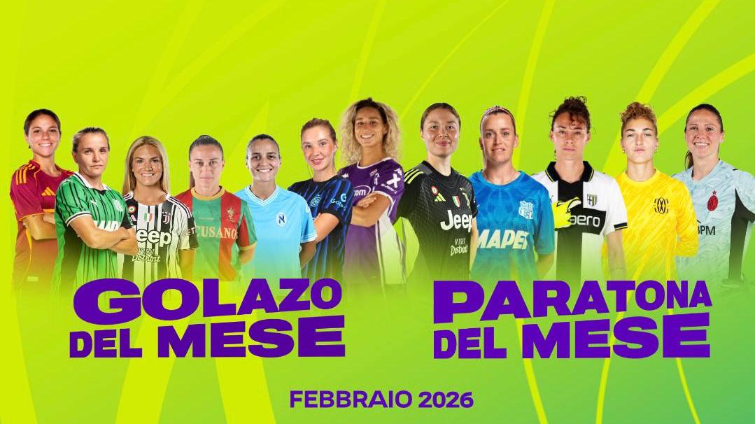 Vota il gol e la parata del mese di febbraio sui canali social della Serie A Women
