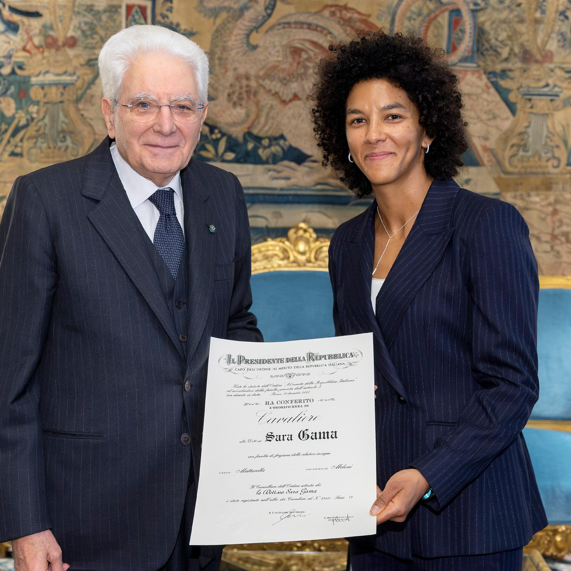 Sara Gama nominata Cavaliere della Repubblica dal presidente Sergio Mattarella. “Sono onorata e commossa”