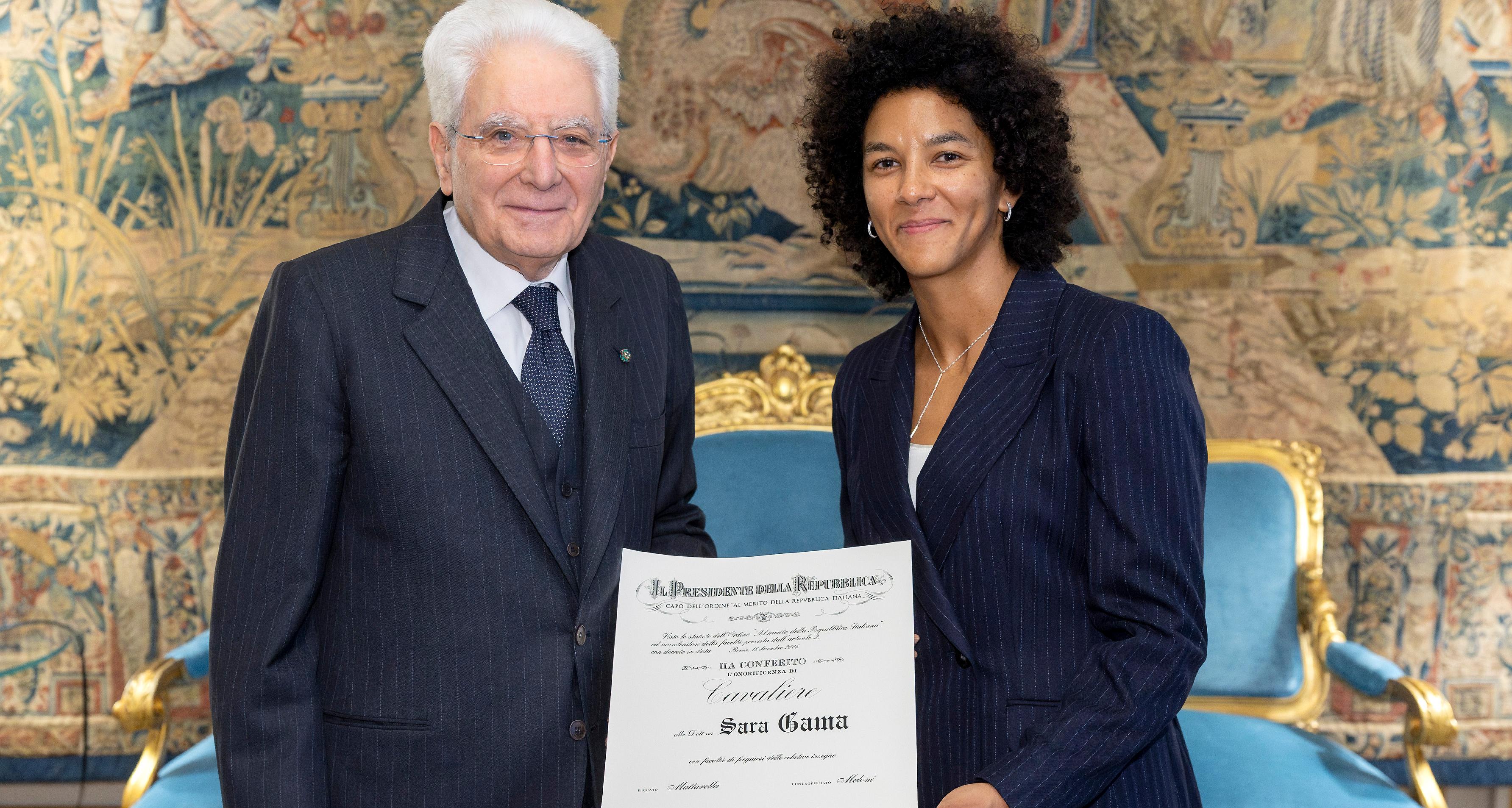 Sara Gama nominata Cavaliere della Repubblica dal presidente Sergio Mattarella. “Sono onorata e commossa”