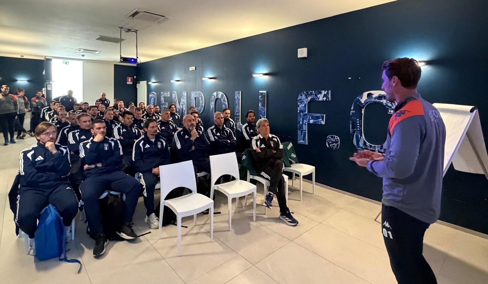 Gli allievi del corso UEFA A all’Empoli: una giornata di stage con la squadra Primavera