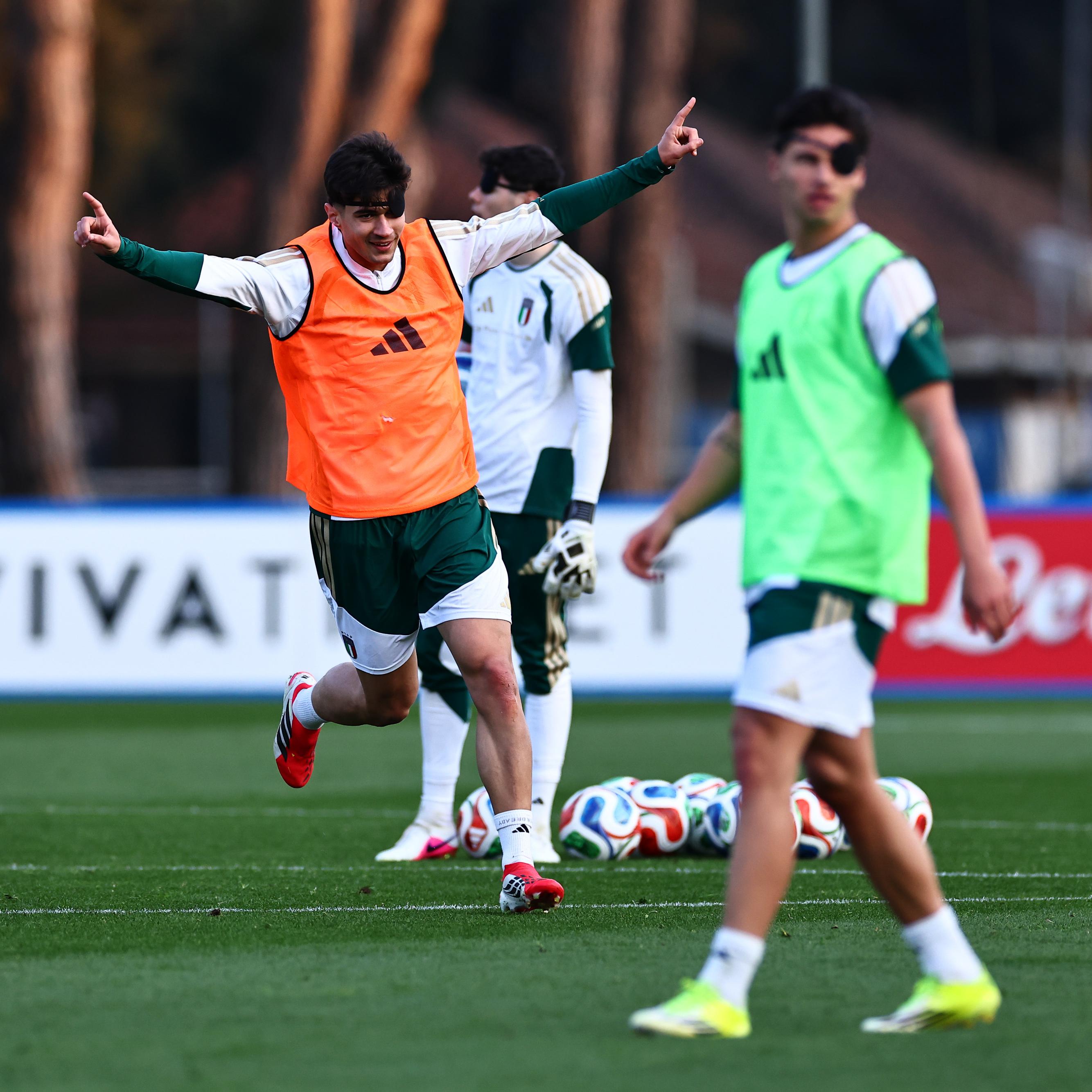 Prima seduta di allenamento per gli Azzurrini al CPO di Tirrenia