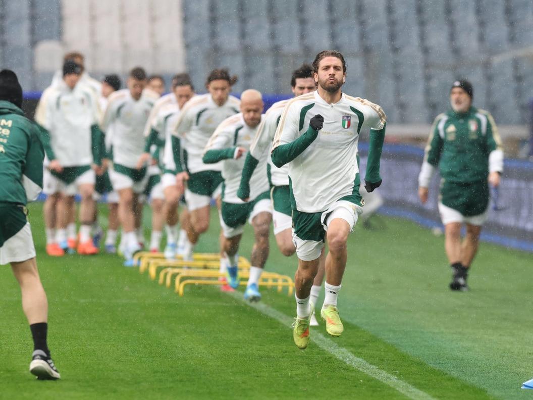 Play-off mondiali: a Bergamo la rifinitura degli Azzurri alla vigilia del match con l'Irlanda del Nord