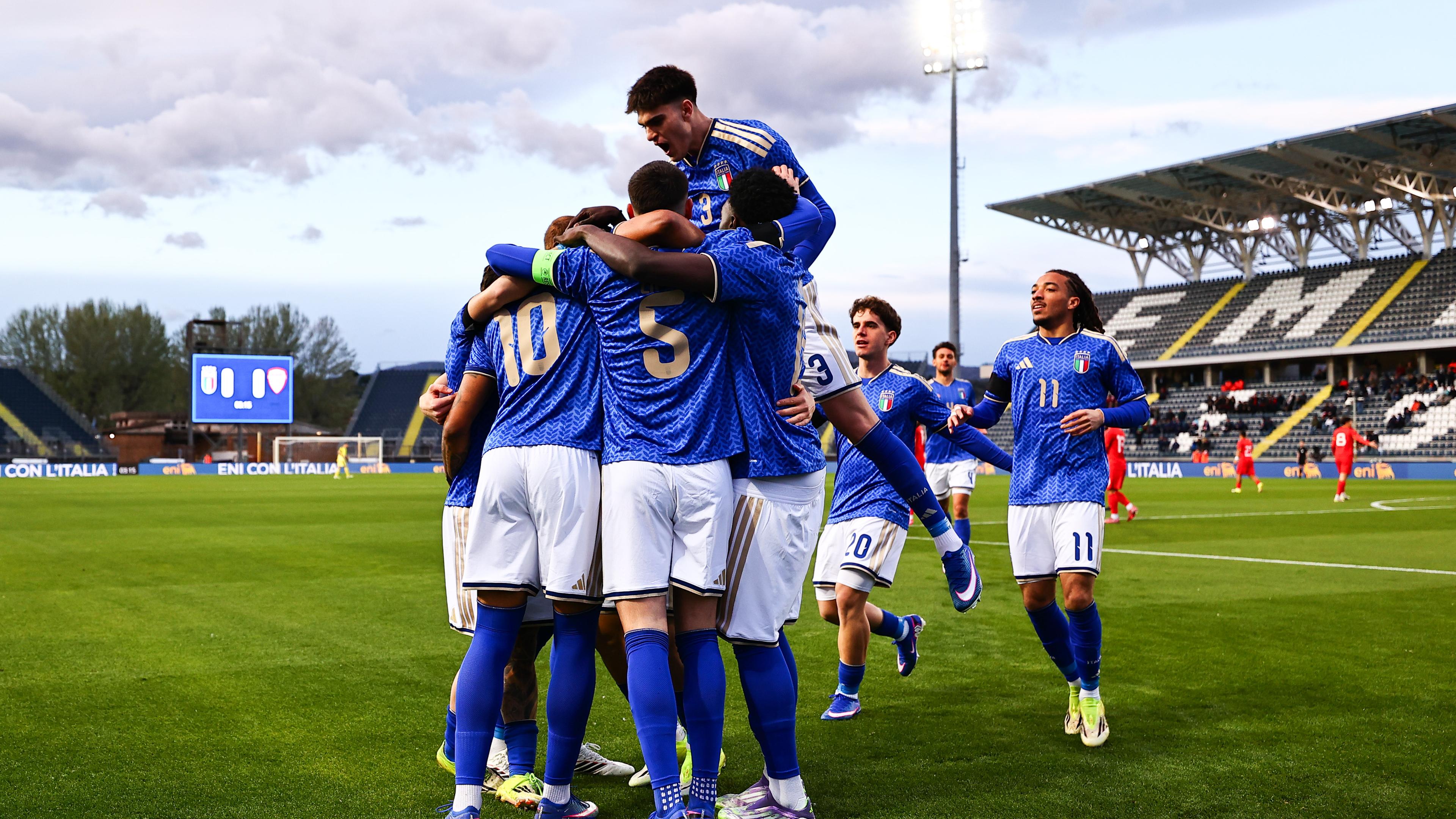 A Empoli gli Azzurrini si impongono 4-0 sulla Macedonia del Nord. Baldini: “Forti e maturi, bella prestazione”