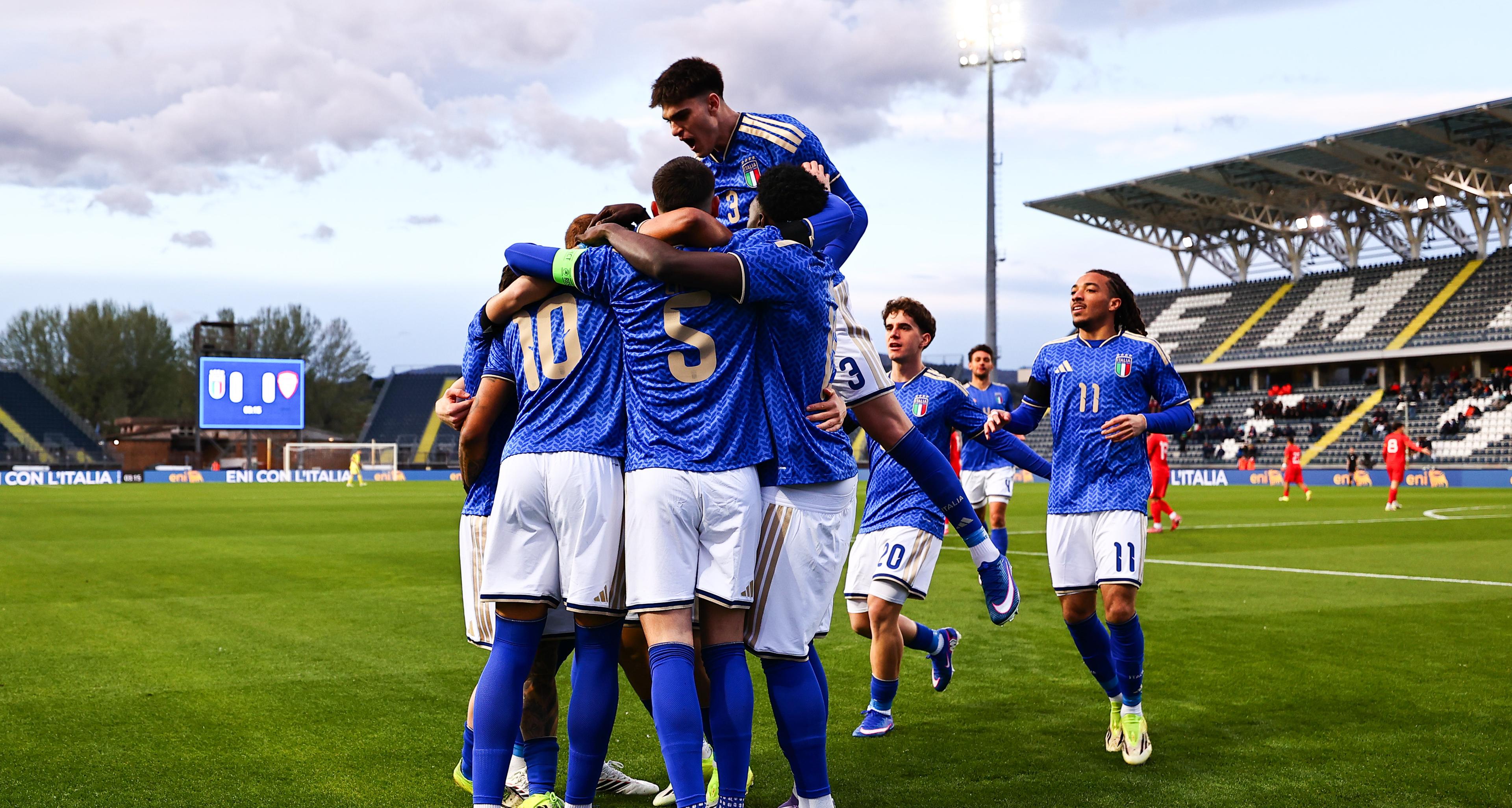 A Empoli gli Azzurrini si impongono 4-0 sulla Macedonia del Nord. Baldini: “Forti e maturi, bella prestazione”