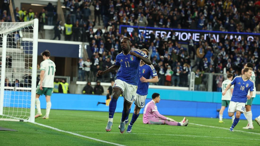 Play-off mondiali: l’Italia supera l’Irlanda del Nord con i gol di Tonali e Kean, martedì a Zenica la finale con la Bosnia ed Erzegovina