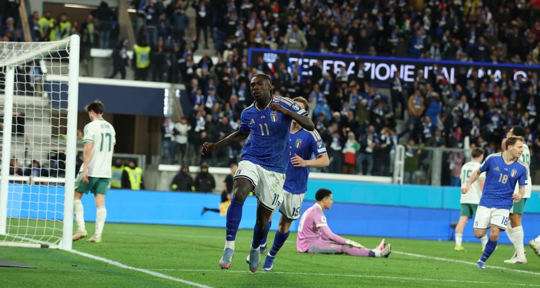 Play-off mondiali: l’Italia supera l’Irlanda del Nord con i gol di Tonali e Kean, martedì a Zenica la finale con la Bosnia ed Erzegovina