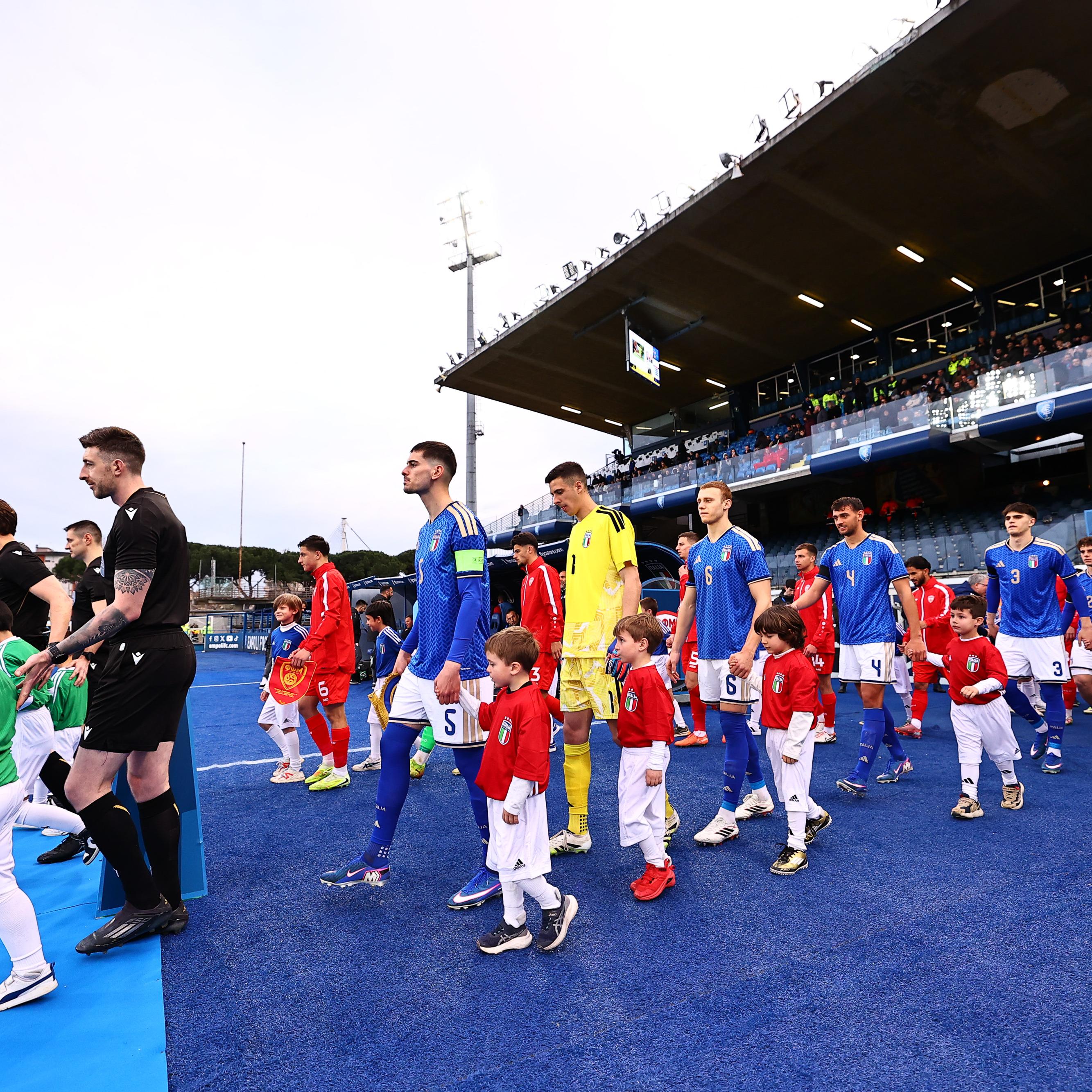 Out gli infortunati Motta e Raimondo: arrivano Mascardi e Okoro. In TV più di 750.000 di spettatori per il 4-0 alla Macedonia del Nord