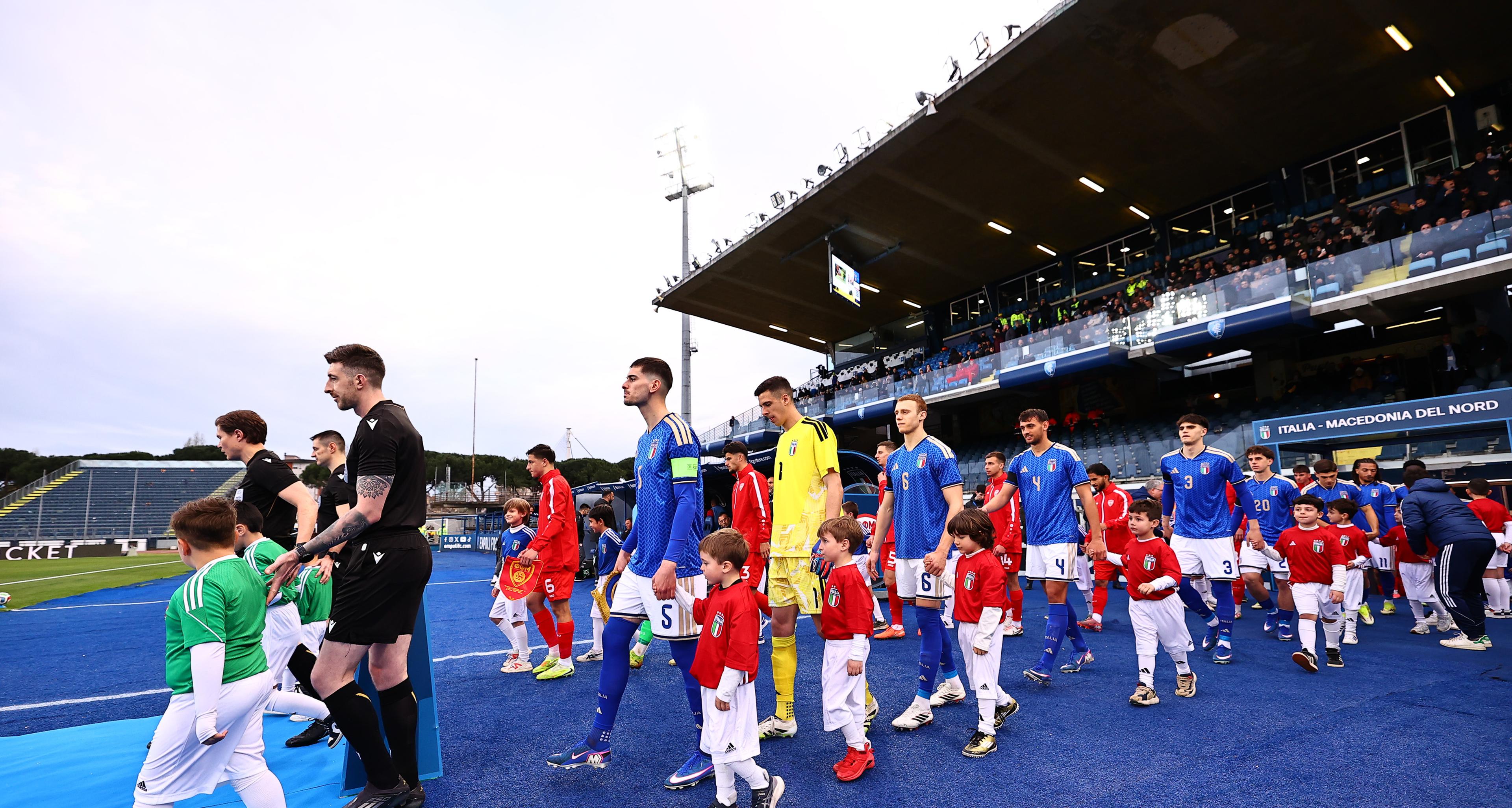 Out gli infortunati Motta e Raimondo: arrivano Mascardi e Okoro. In TV più di 750.000 di spettatori per il 4-0 alla Macedonia del Nord