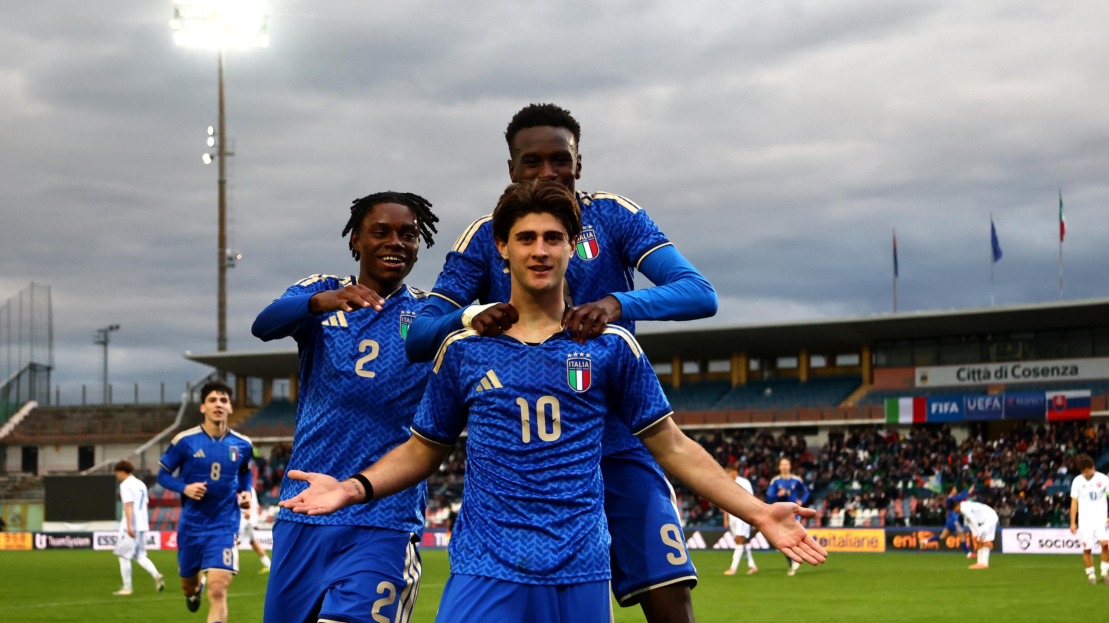 Mosconi, Liberali, Coletta: l’Italia batte anche la Slovacchia. Cosenza trascina gli Azzurrini, martedì con la Turchia è decisiva