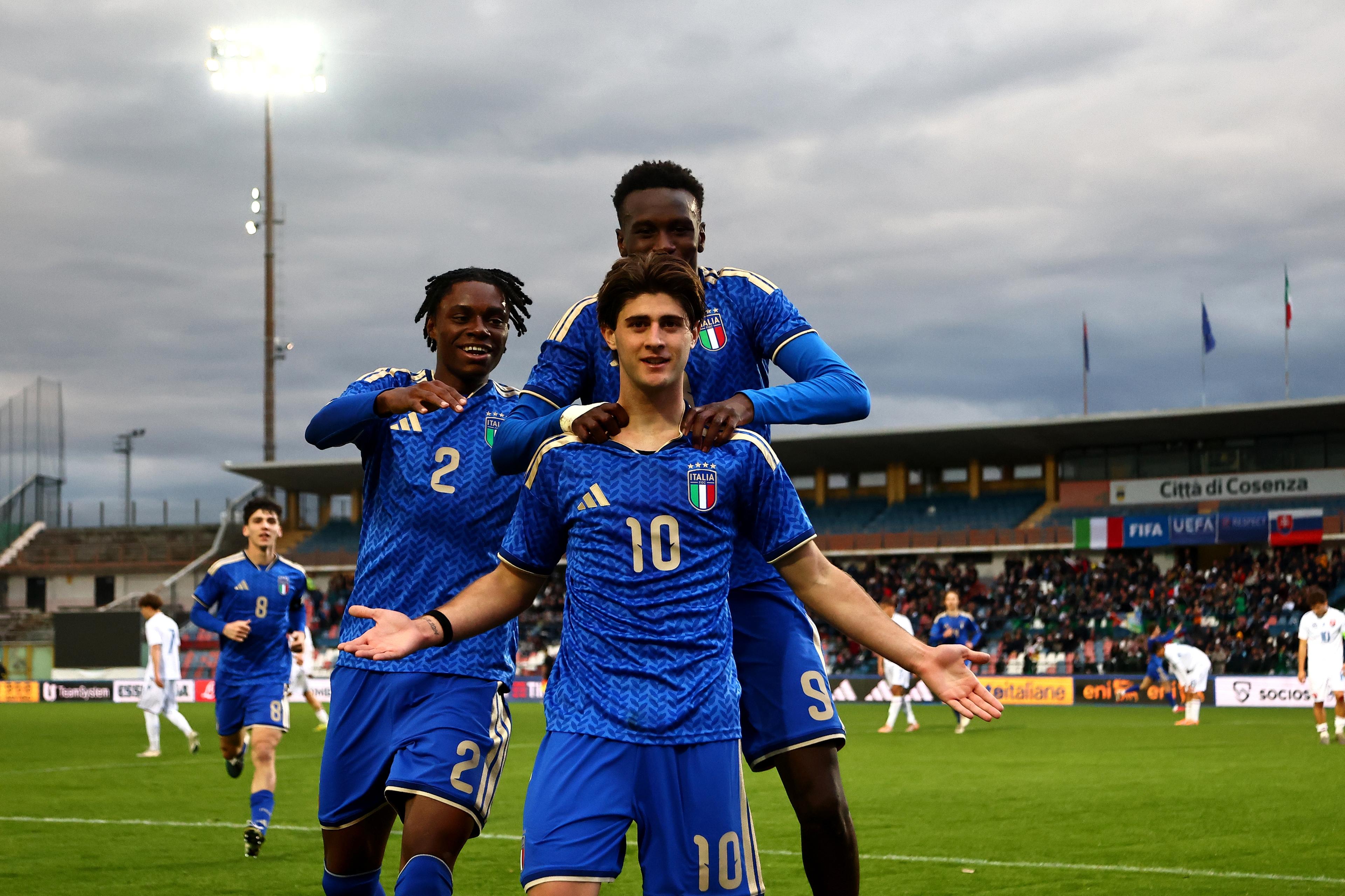 Mosconi, Liberali, Coletta: l’Italia batte anche la Slovacchia. Cosenza trascina gli Azzurrini, martedì con la Turchia è decisiva