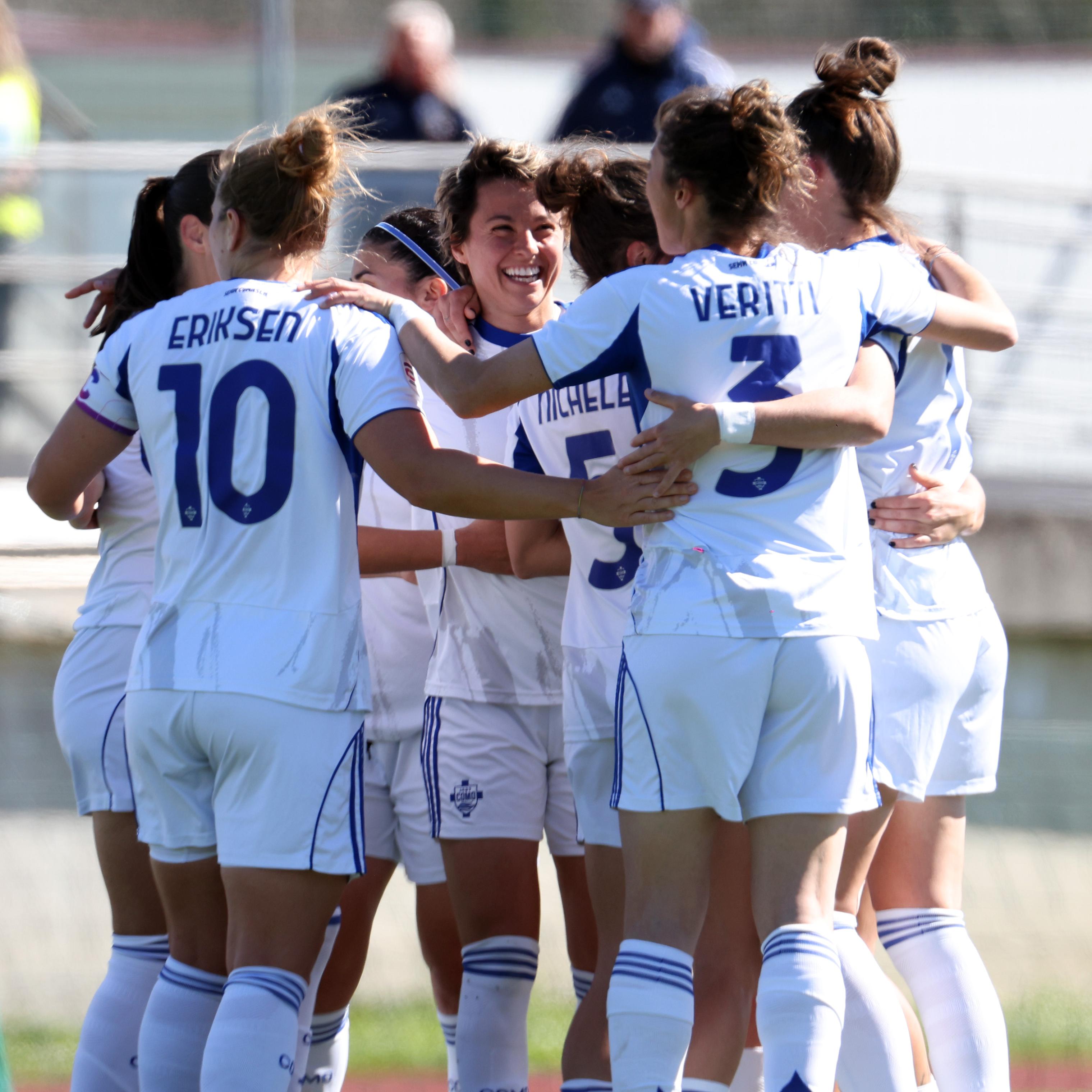 Il Como 1907 sa solo vincere: Hellas battuto 5-3 e inseguitrici sempre a -8