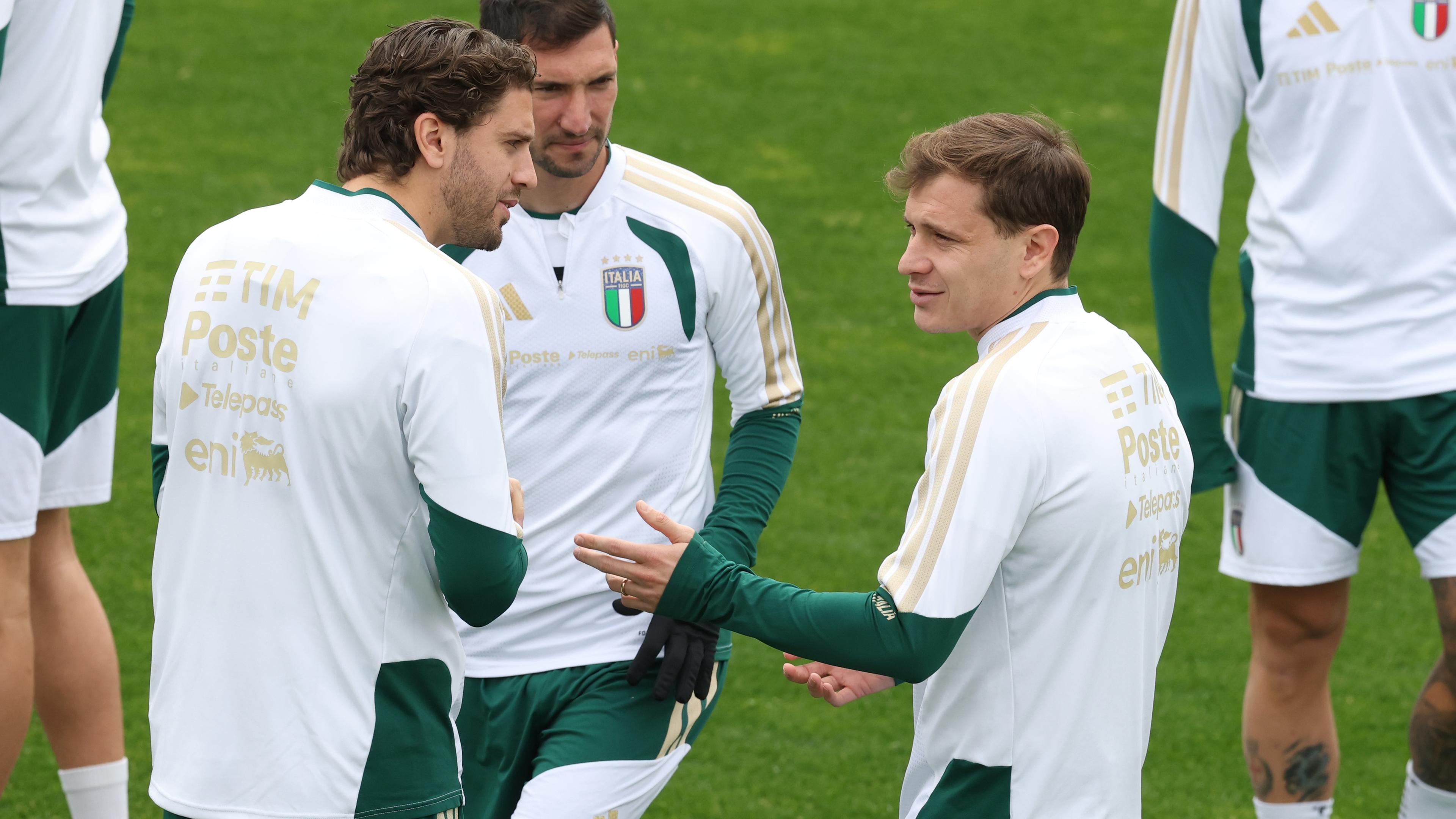 L'ultimo allenamento della Nazionale a Coverciano prima della partenza per la Bosnia ed Erzegovina