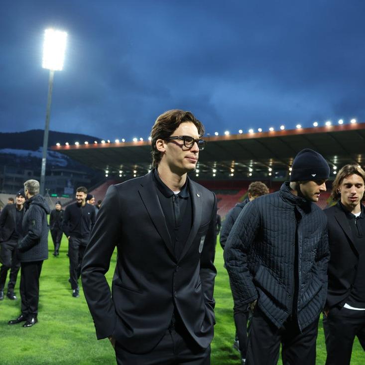 Il Walk around della Nazionale allo stadio Bilino Polje di Zenica