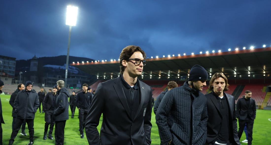 Il Walk around della Nazionale allo stadio Bilino Polje di Zenica