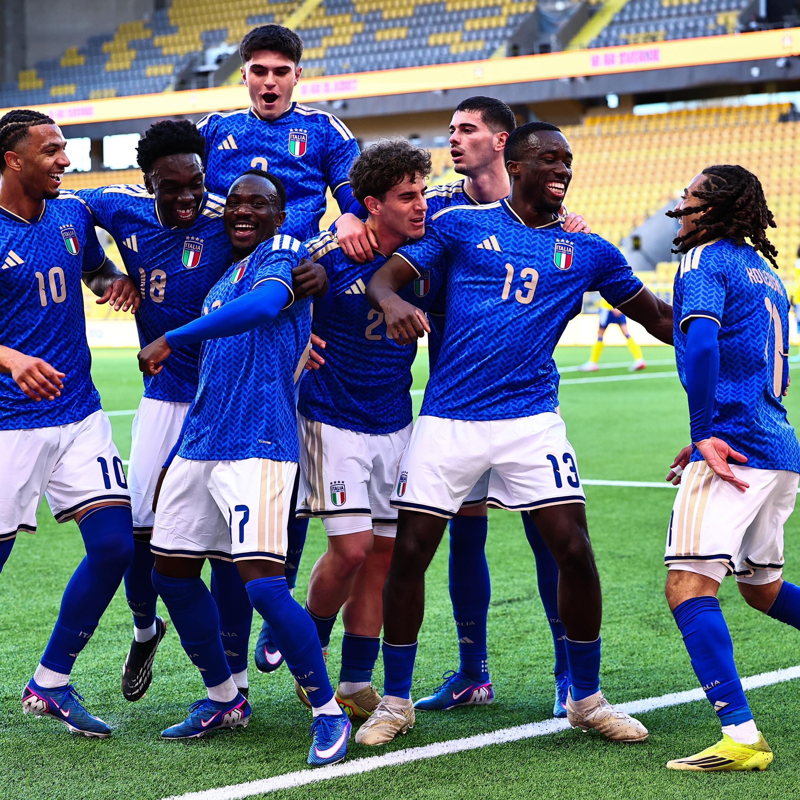 Gli Azzurrini vincono ancora: 4-0 alla Svezia. Baldini: “Il calcio premia chi ci mette il cuore”