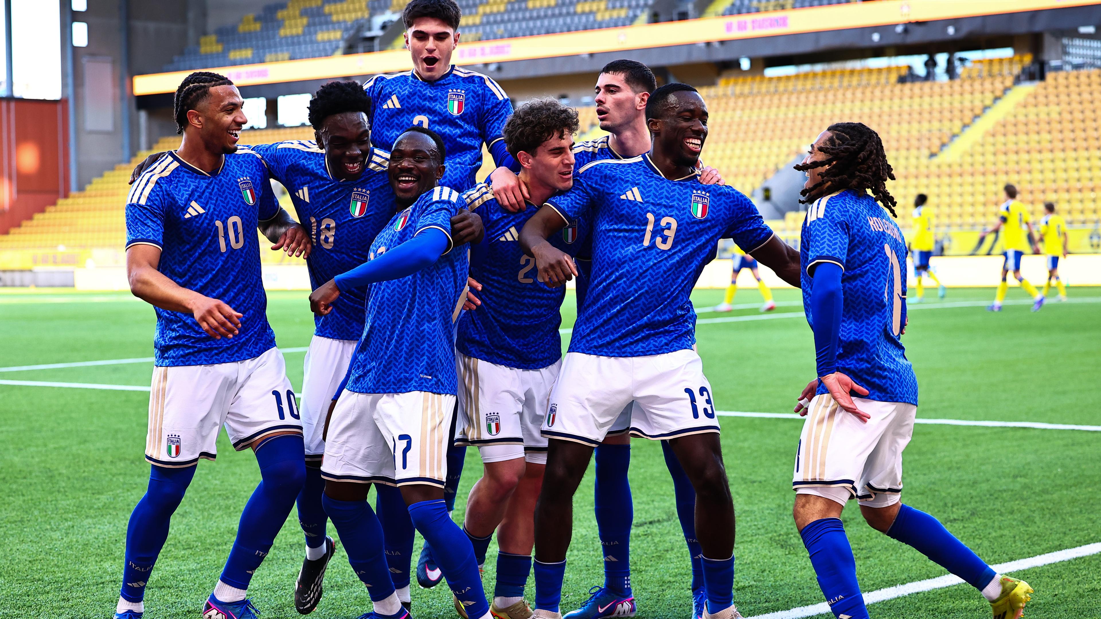Gli Azzurrini vincono ancora: 4-0 alla Svezia. Baldini: “Il calcio premia chi ci mette il cuore”