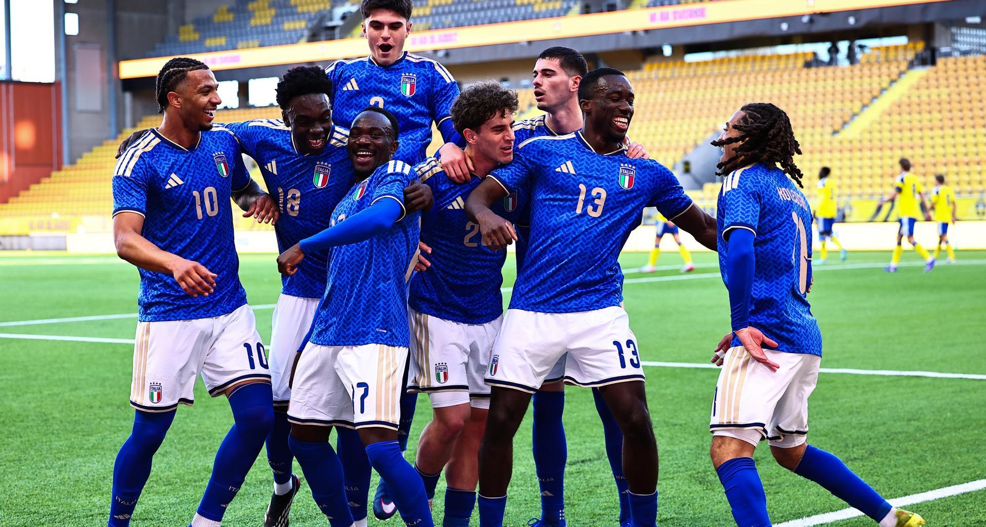 The Azzurrini secure another victory: 4-0 against Sweden. Baldini: “Football rewards those who put their heart into it.”