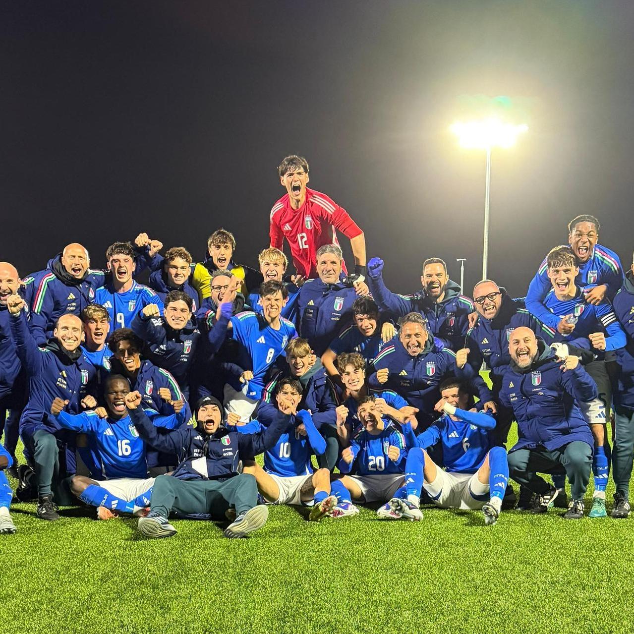 The Azzurrini finish in first place with their 2–1 victory over Ireland in Glasgow