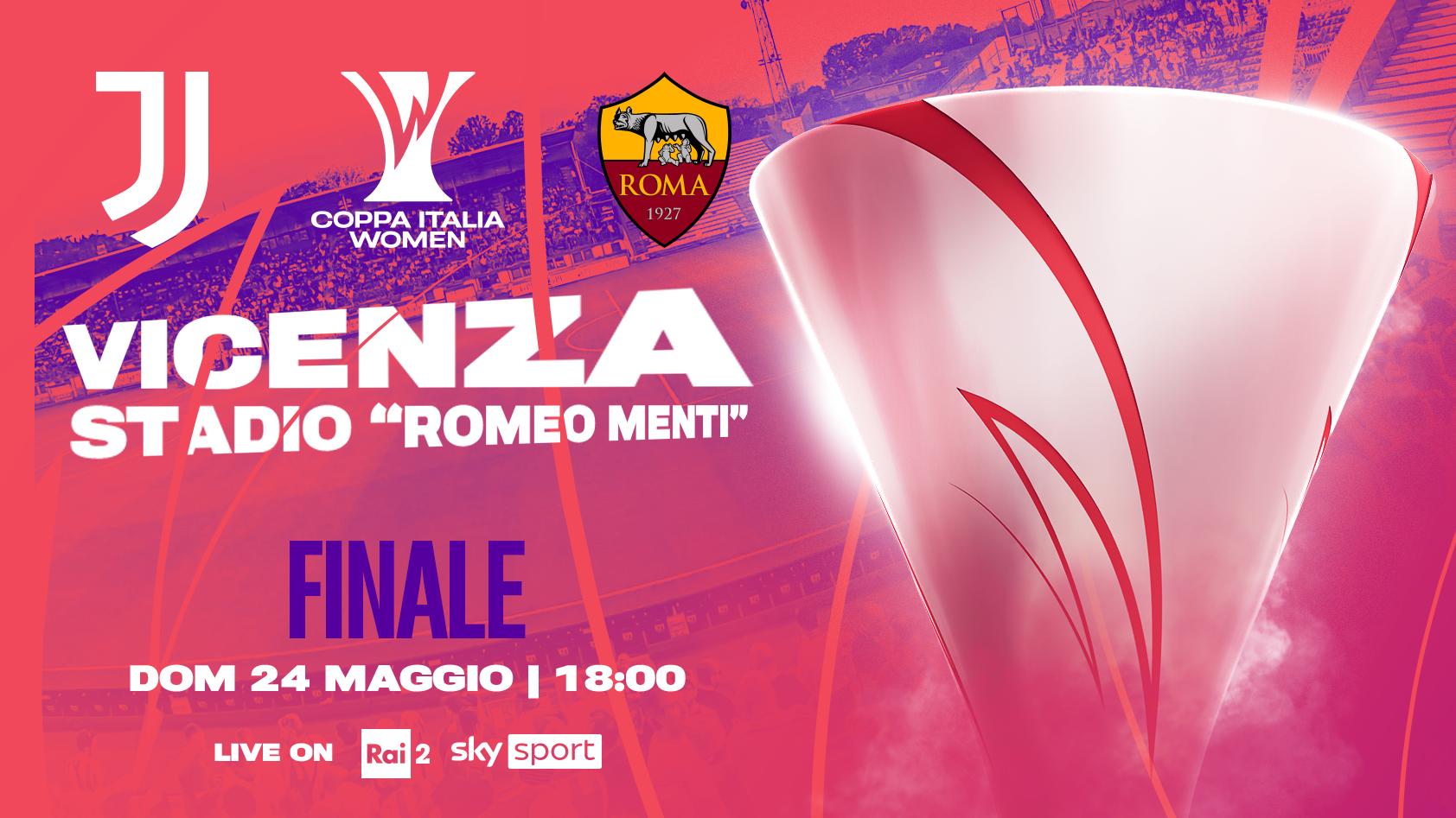 Coppa Italia Women, la finale tra Juventus e Roma si giocherà a Vicenza: appuntamento domenica 24 maggio alle 18