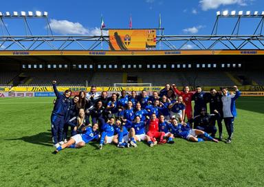 Ottimo esordio delle Azzurrine nel Round 2, Ucraina ko con le reti Venturelli e Ferraresi. Matteucci: “Bravissime”