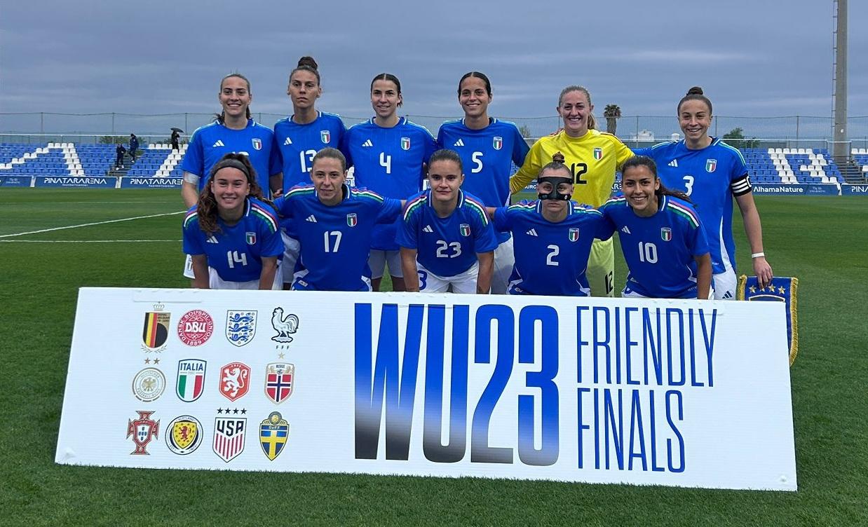 Corelli di testa, Bellucci su rigore: l’Italia batte 2-1 il Portogallo a Pinatar. Giovedì c’è la Germania