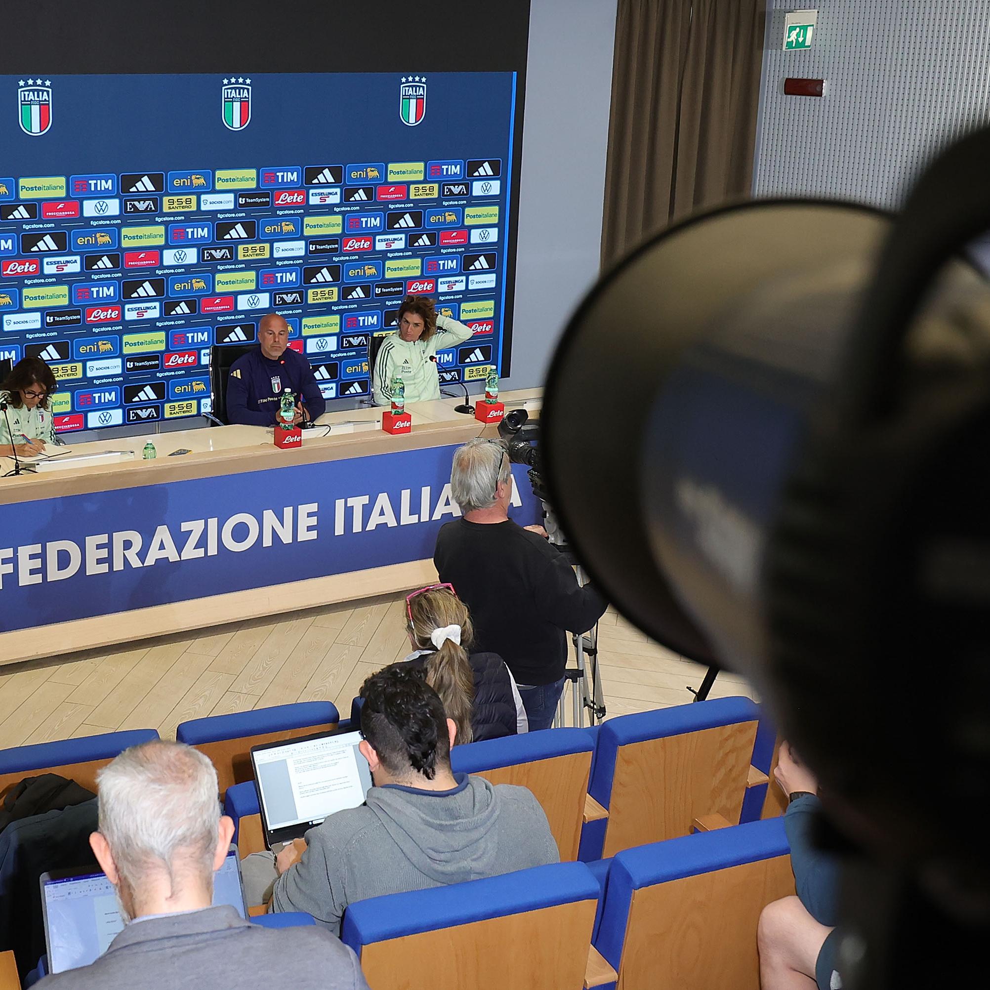 Nazionale femminile: Soncin e Girelli in conferenza stampa alla viglia di Serbia-Italia