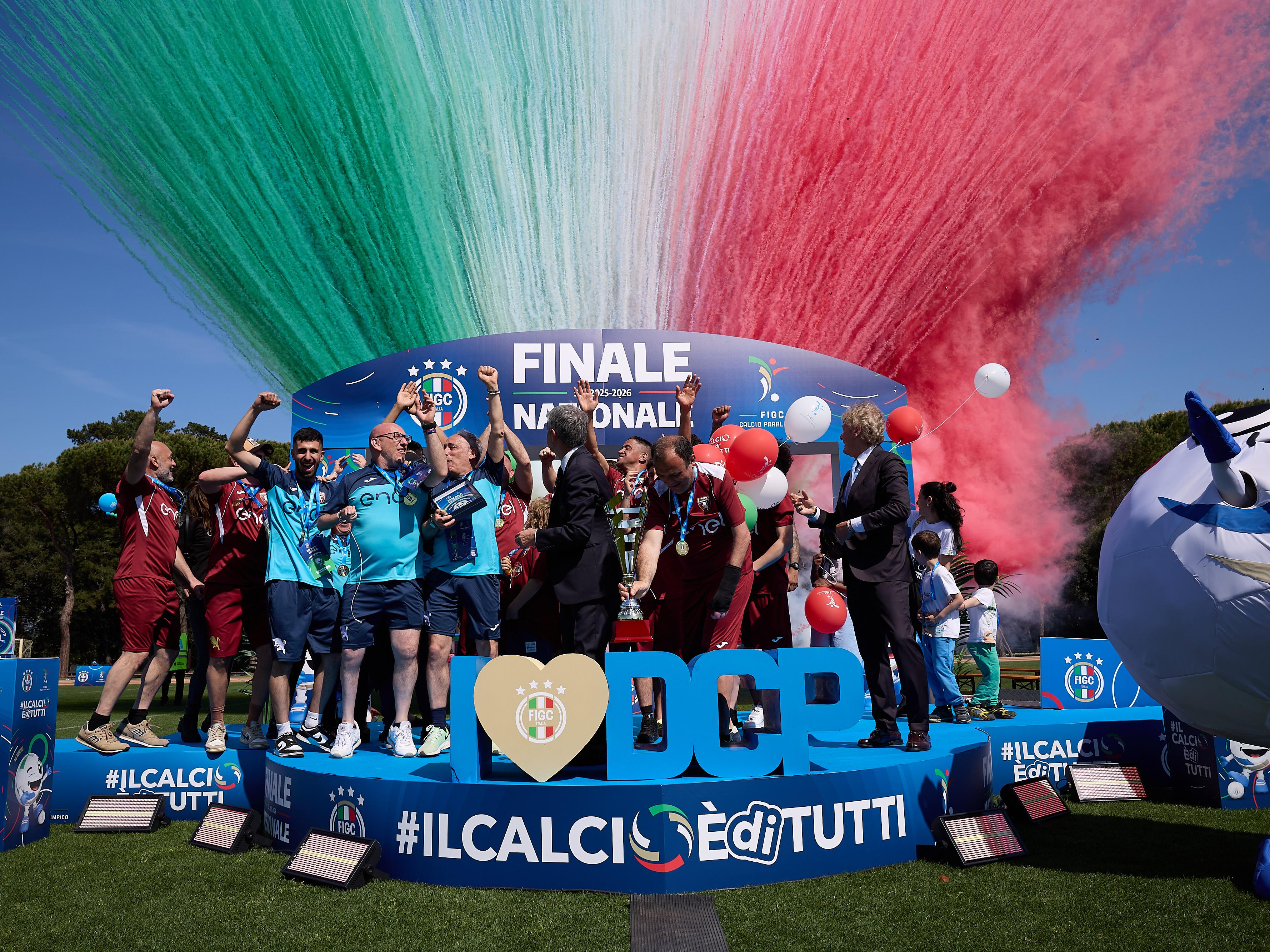 A Tirrenia la Finale Nazionale di primo livello della Divisione Calcio Paralimpico: trionfo del Torino FD