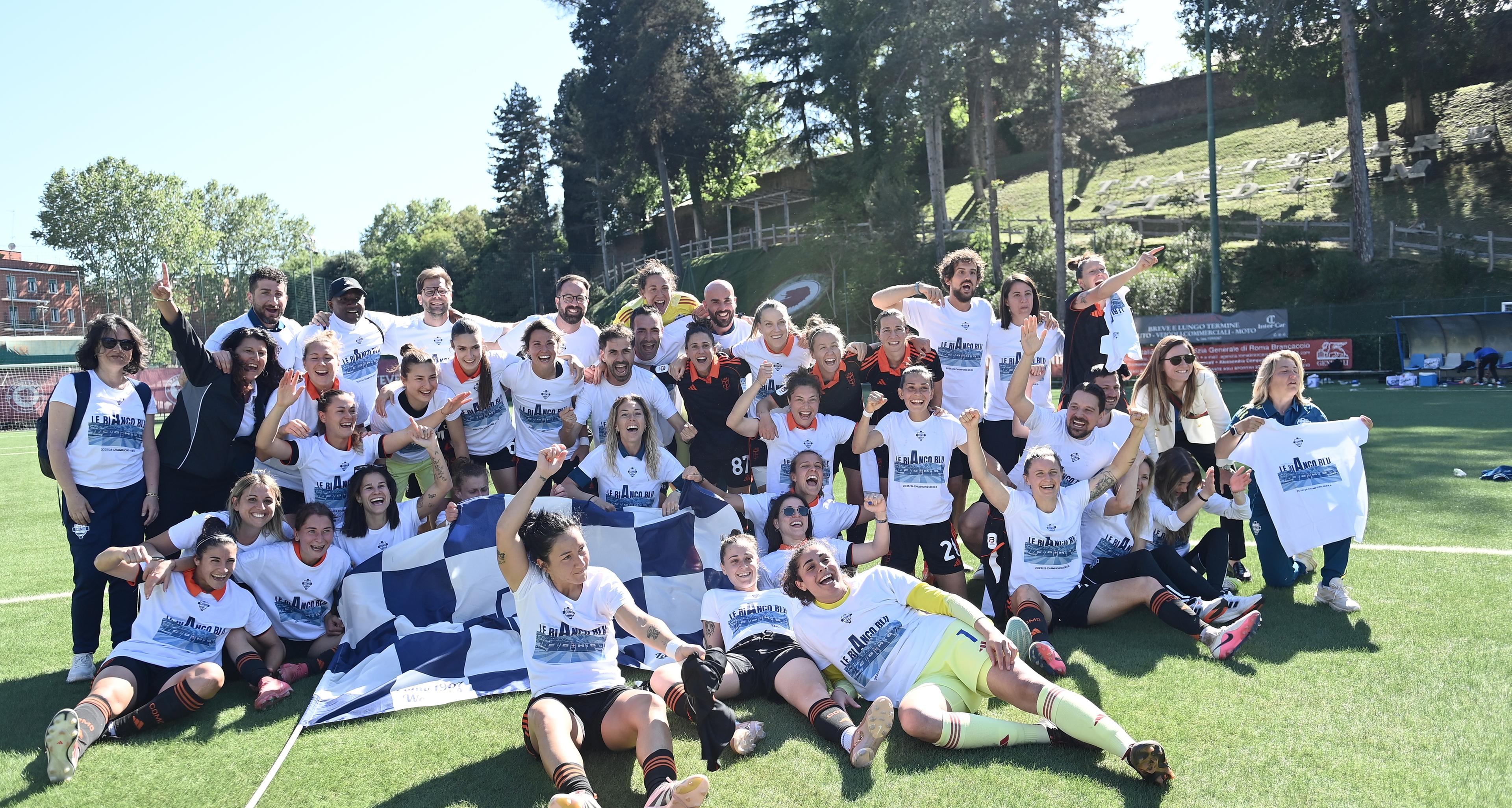 Como 1907 nella storia: il poker contro il Trastevere vale la promozione in Serie A