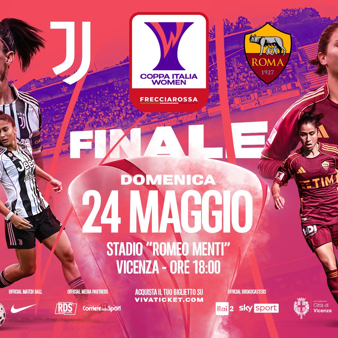 Frecciarossa di Trenitalia Title Partner della finale. In vendita i biglietti per la sfida del 24 maggio tra Juventus e Roma