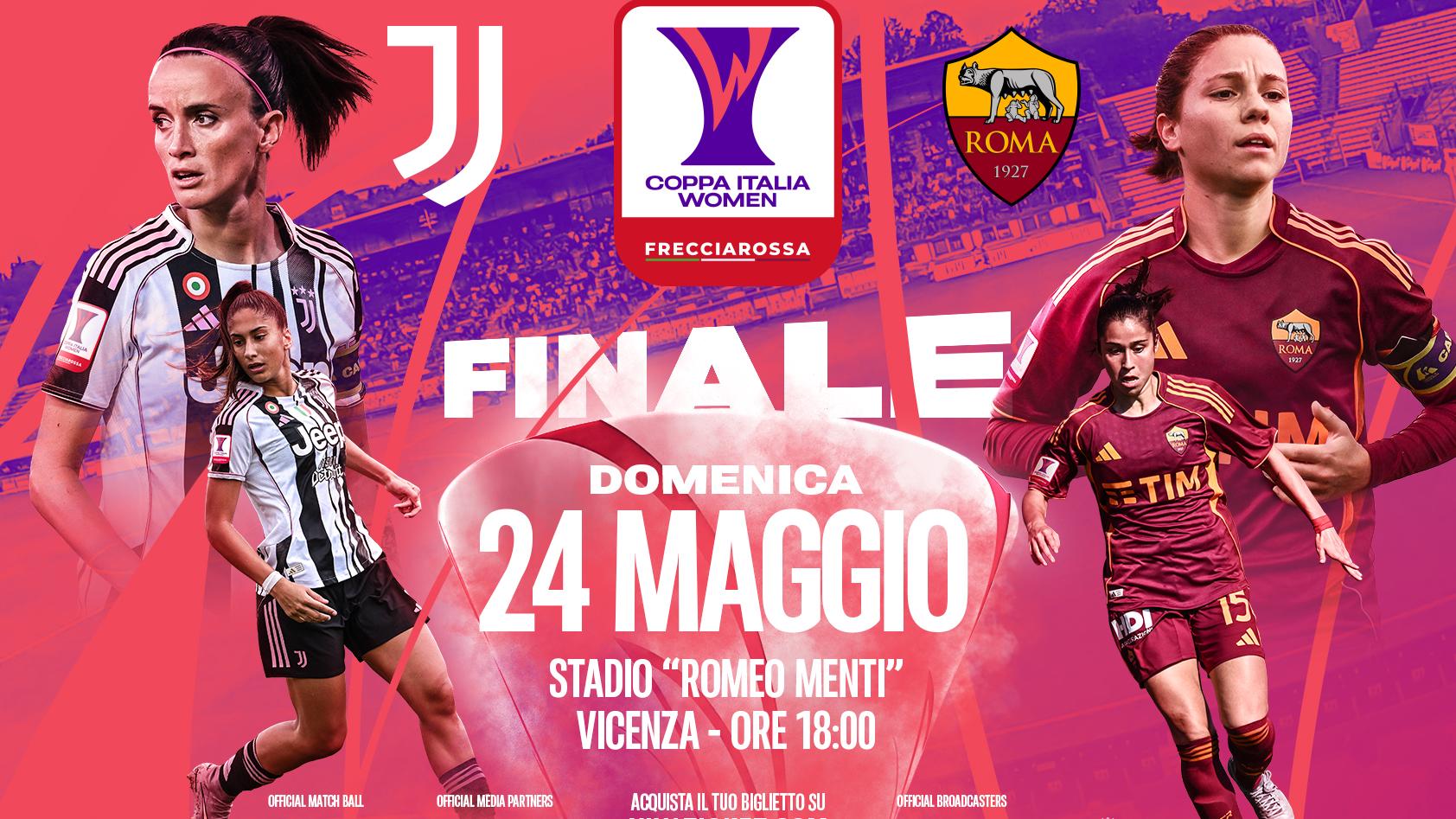 Frecciarossa di Trenitalia Title Partner della finale. In vendita i biglietti per la sfida del 24 maggio tra Juventus e Roma