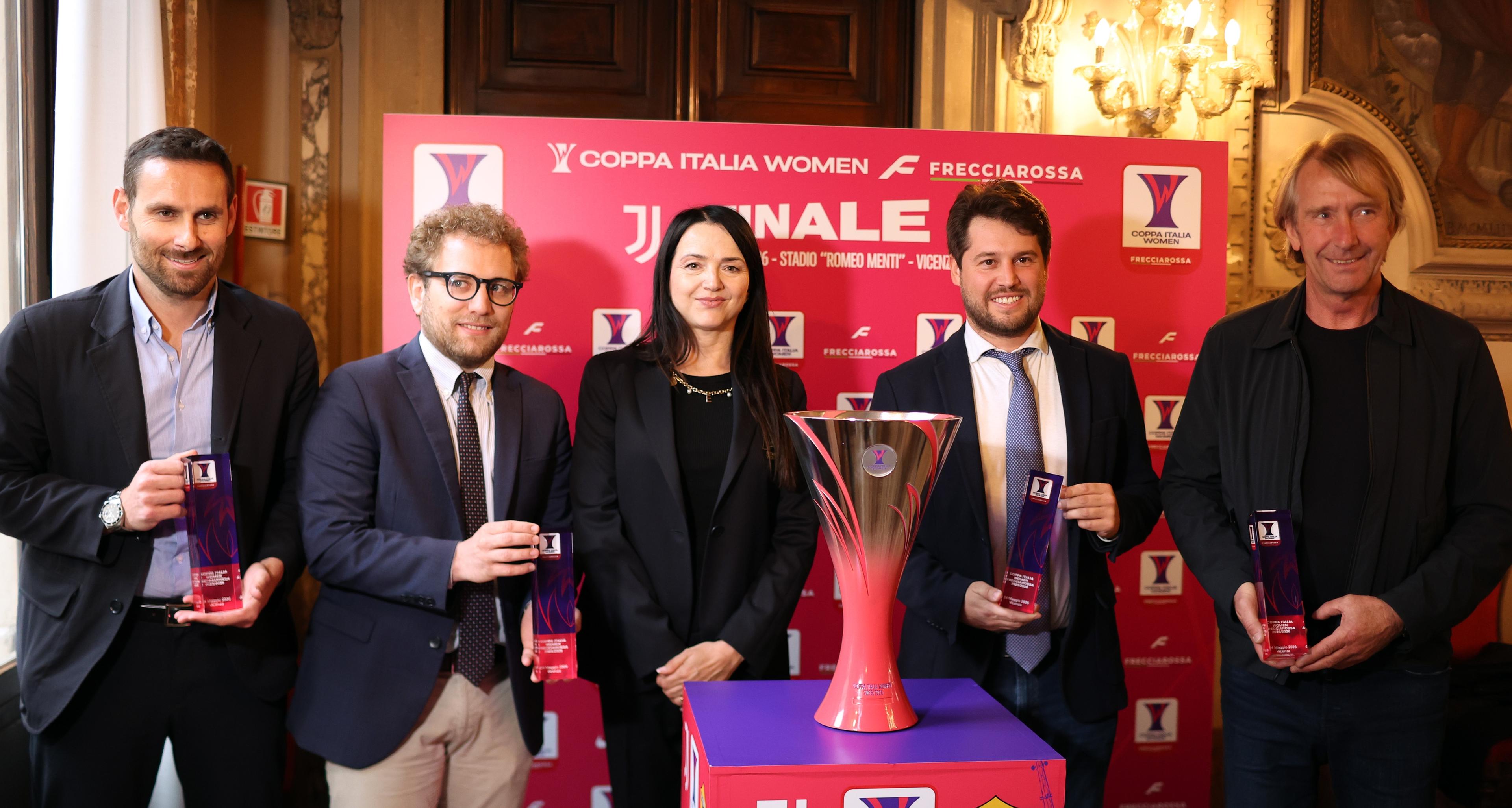Coppa Italia Women Frecciarossa – Presentata a Vicenza la finale del 24 maggio tra Juventus e Roma. Cappelletti: “Una città che per me significa molto e che risponderà alla grande”