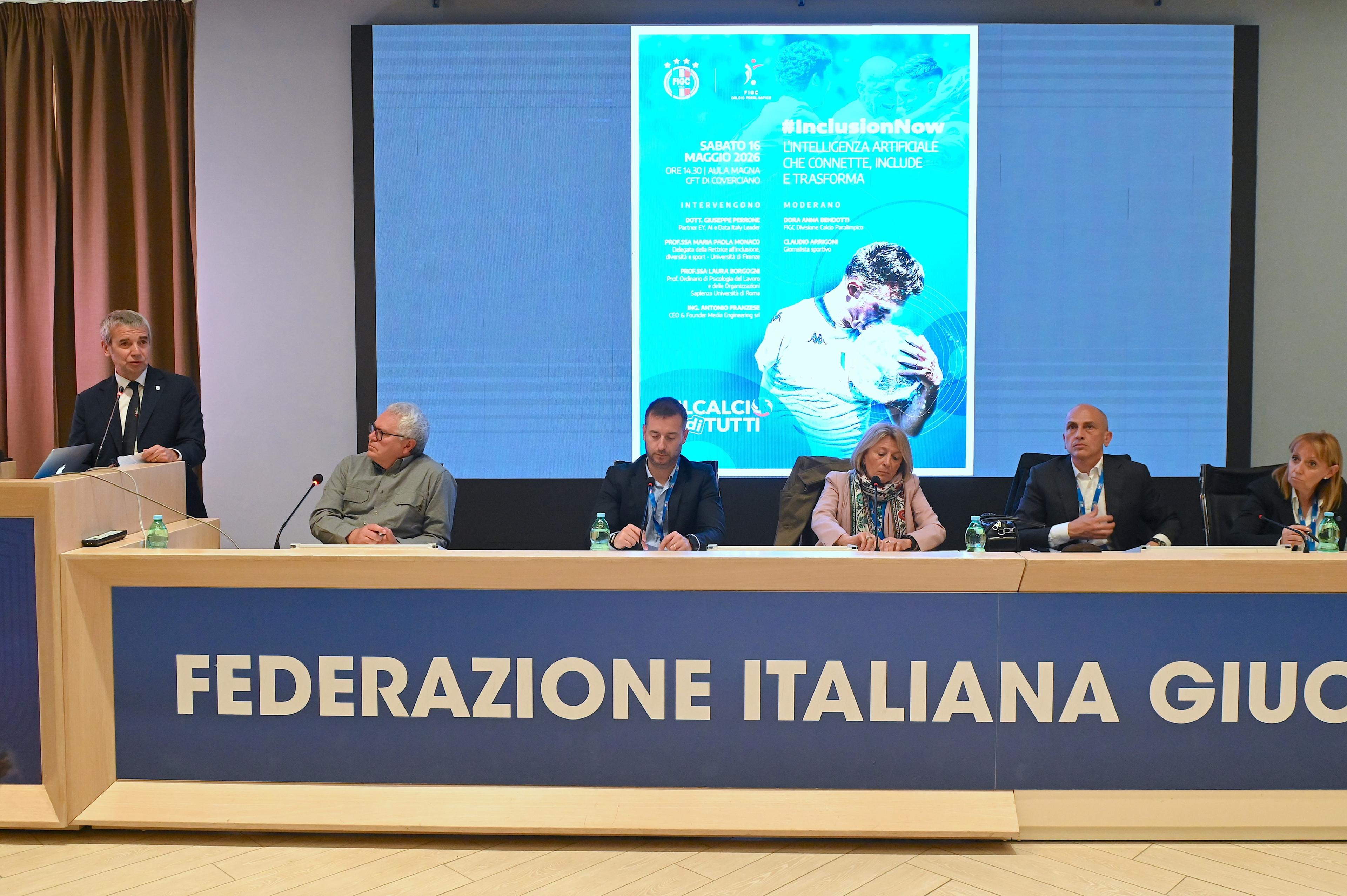 La connessione tra Intelligenza artificiale e calcio paralimpico: un tema innovativo e intrigante, discusso a Coverciano