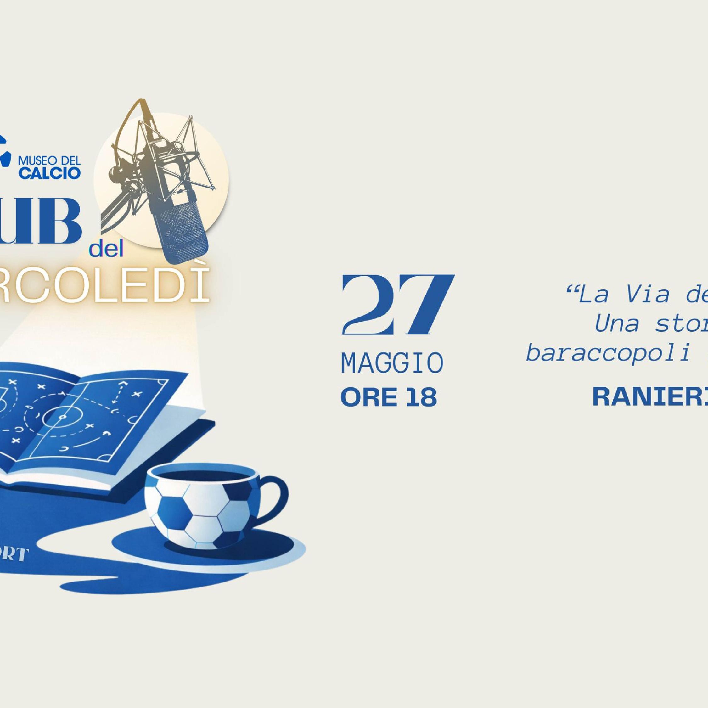 Nuovo appuntamento con il ‘Club del mercoledì’: il 27 maggio alle ore 18 si parla di calcio e libri