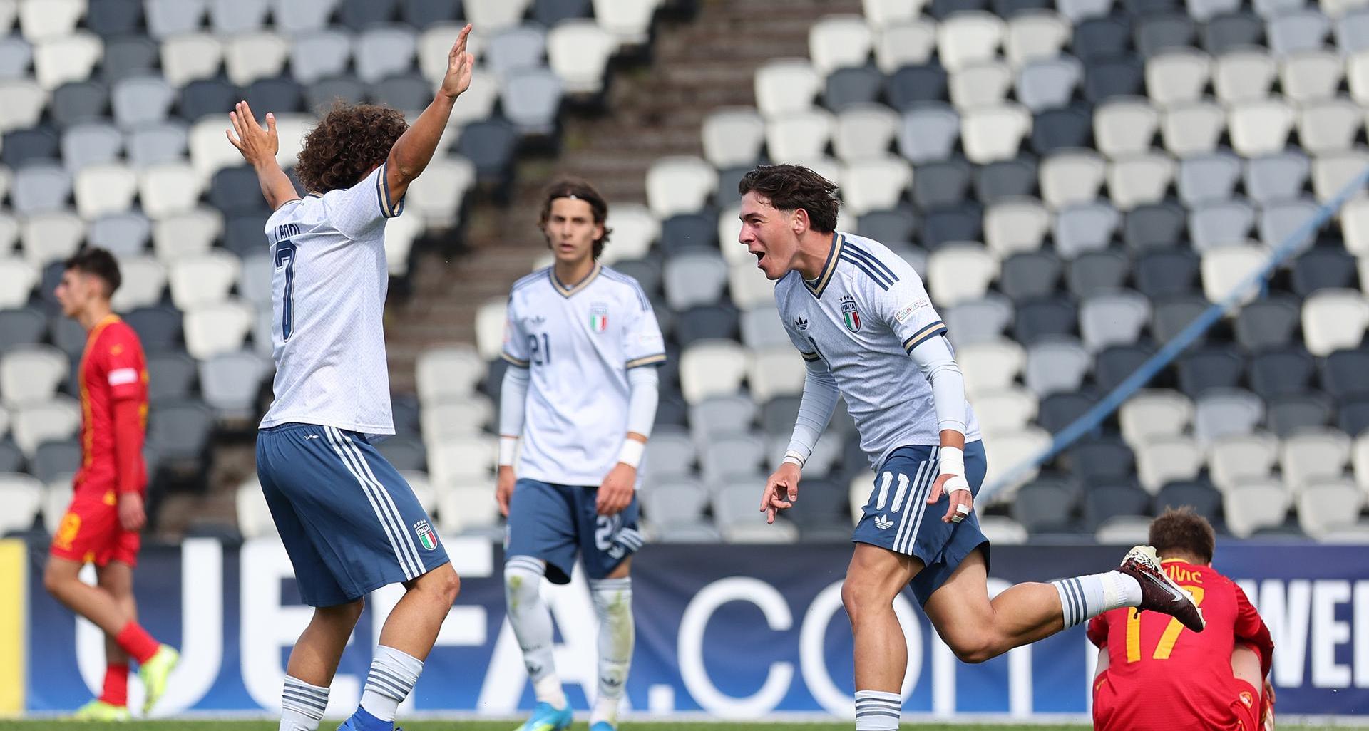 Italy dominated with a 3–0 victory against Montenegro. Franceschini: “Pleased with the performance and the result”