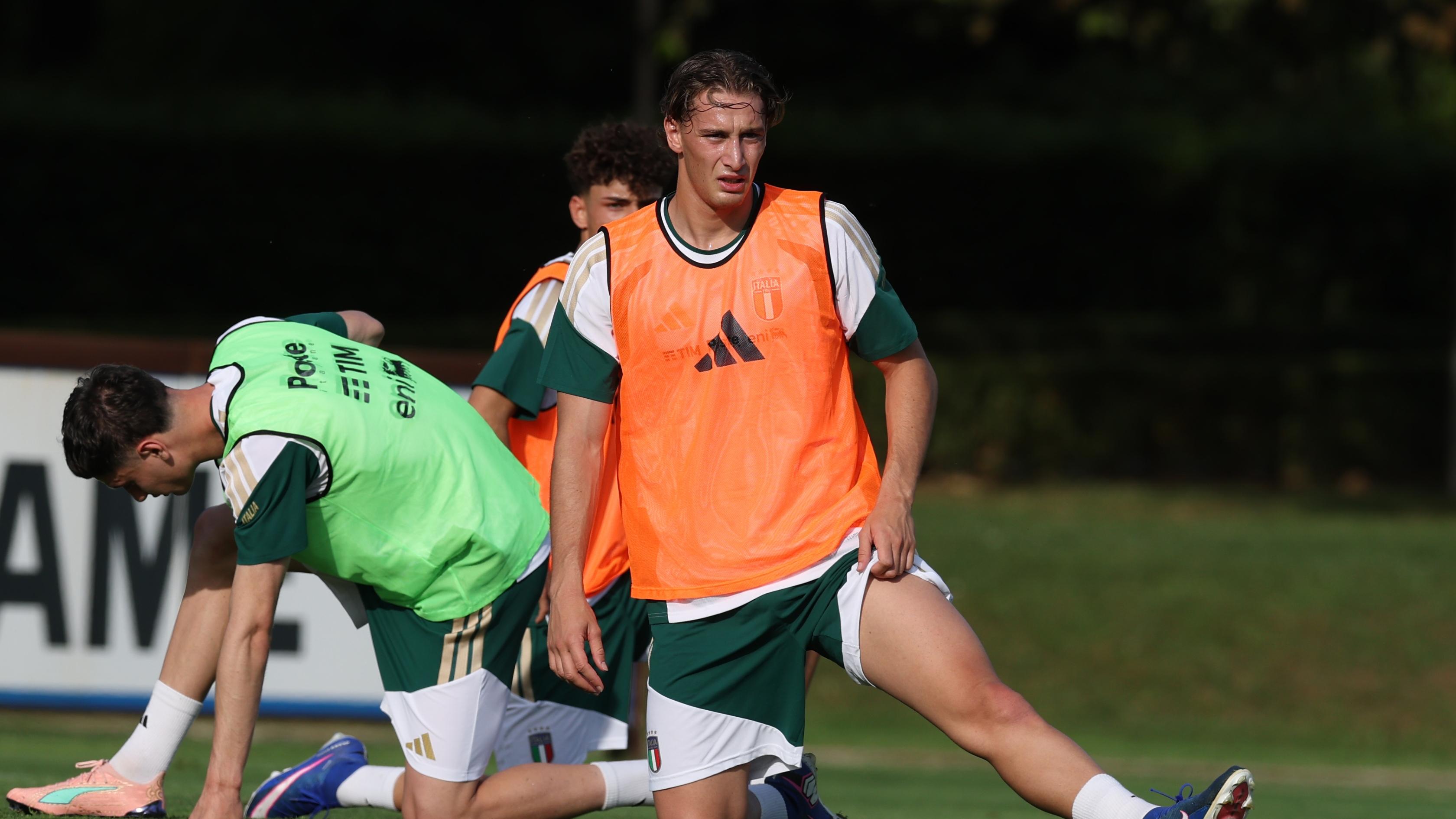 Raduno di Coverciano: il secondo allenamento degli Azzurri guidati dal Ct Baldini