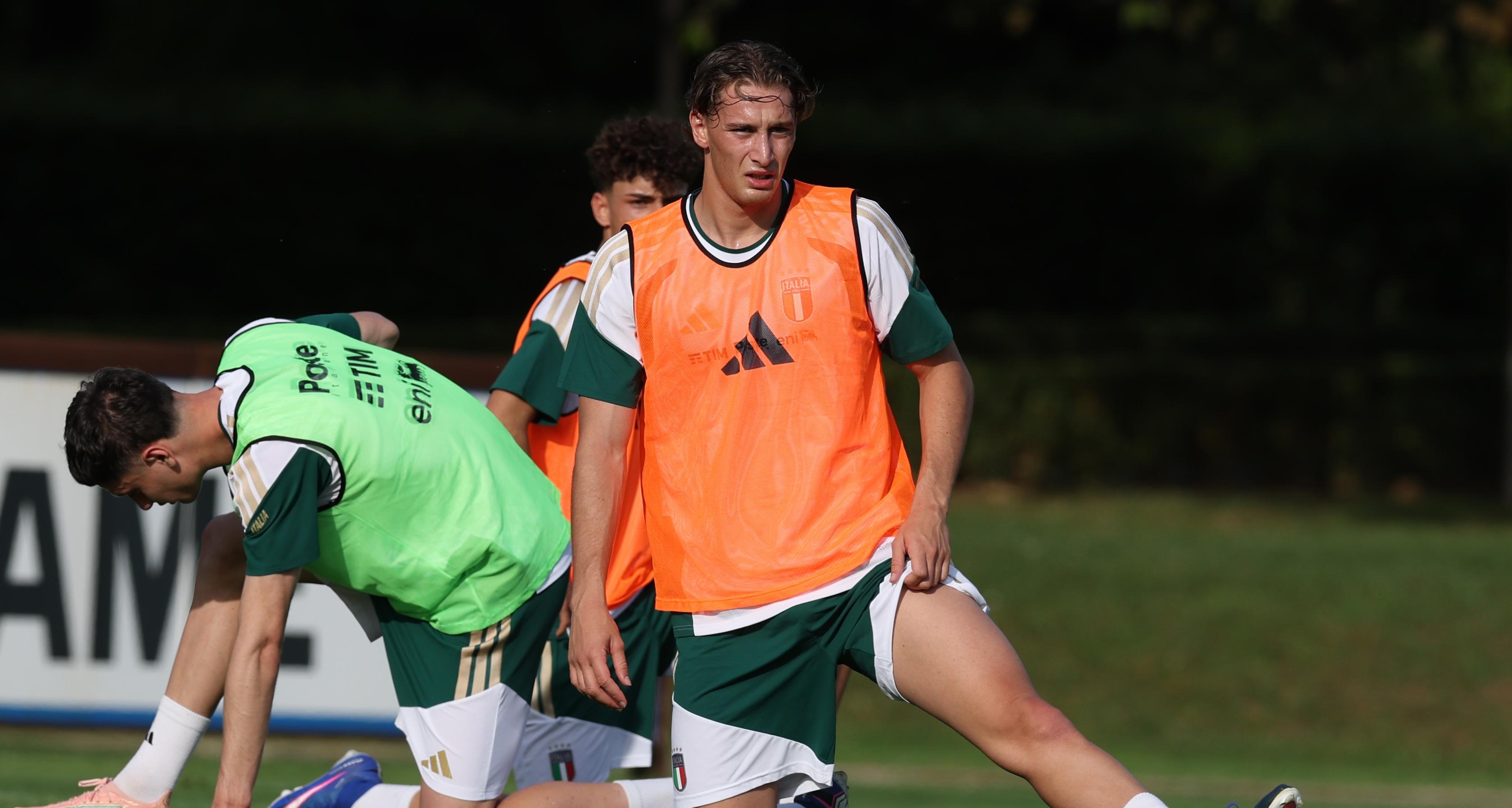 Raduno di Coverciano: il secondo allenamento degli Azzurri guidati dal Ct Baldini