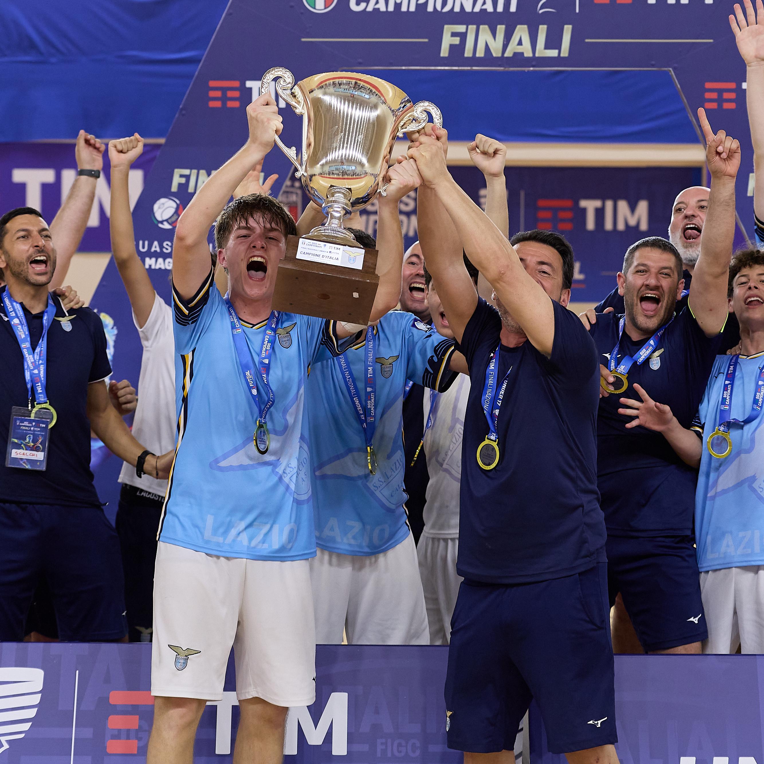 Storica Lazio, è doppietta scudetto nel futsal con l’U15 e l’U17: nessuno ci era mai riuscito prima