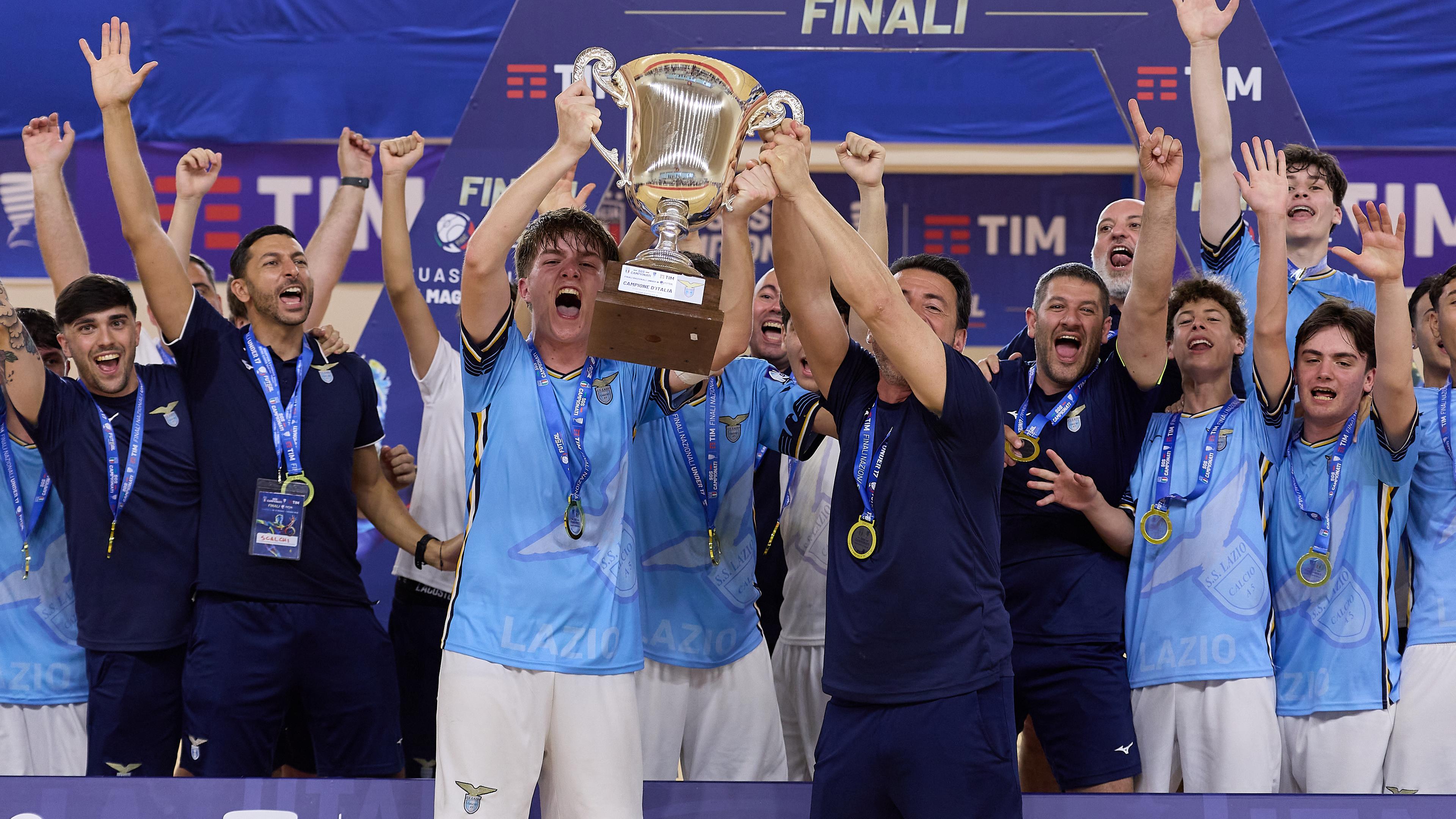 Storica Lazio, è doppietta scudetto nel futsal con l’U15 e l’U17: nessuno ci era mai riuscito prima