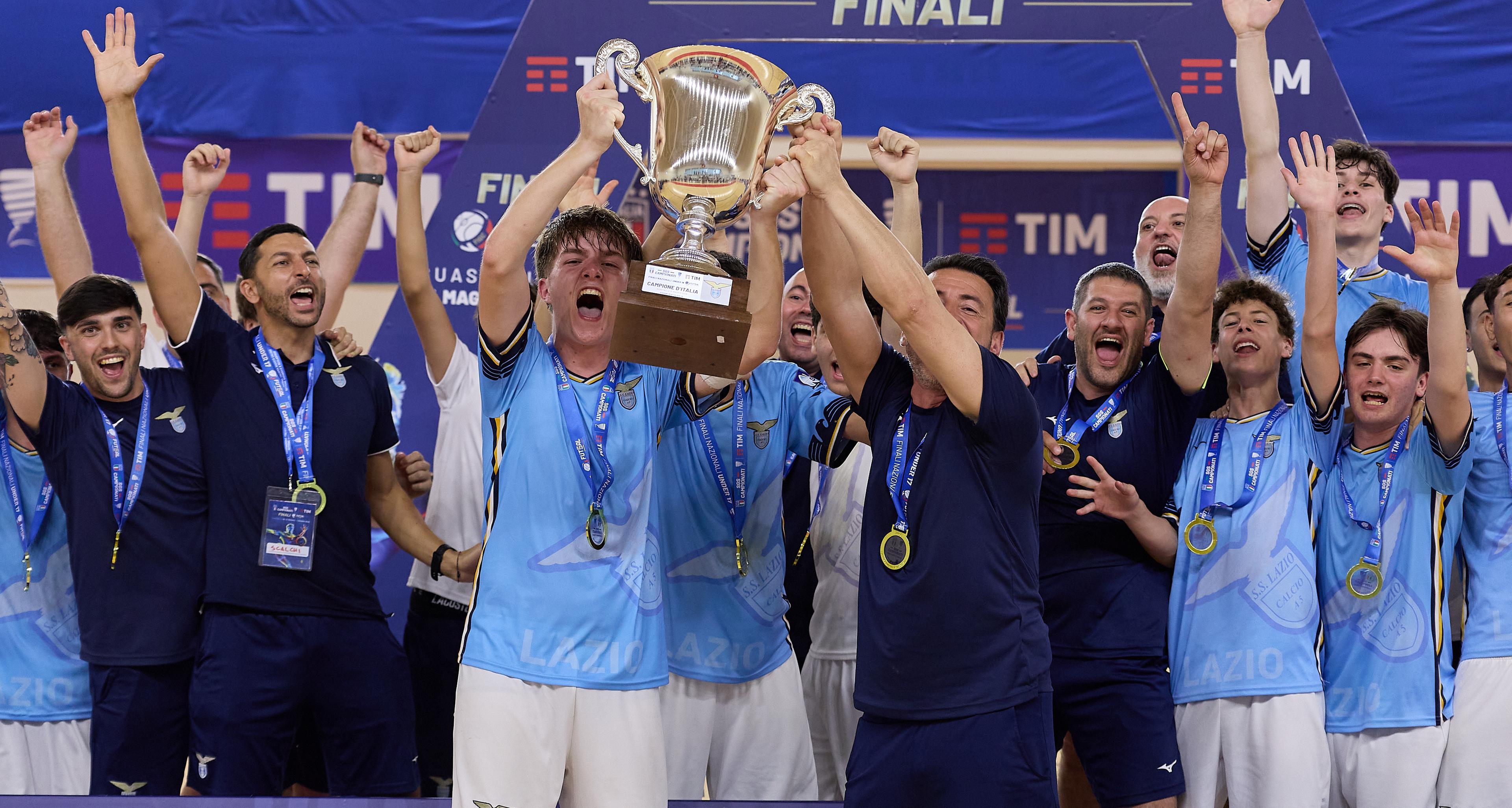 Storica Lazio, è doppietta scudetto nel futsal con l’U15 e l’U17: nessuno ci era mai riuscito prima