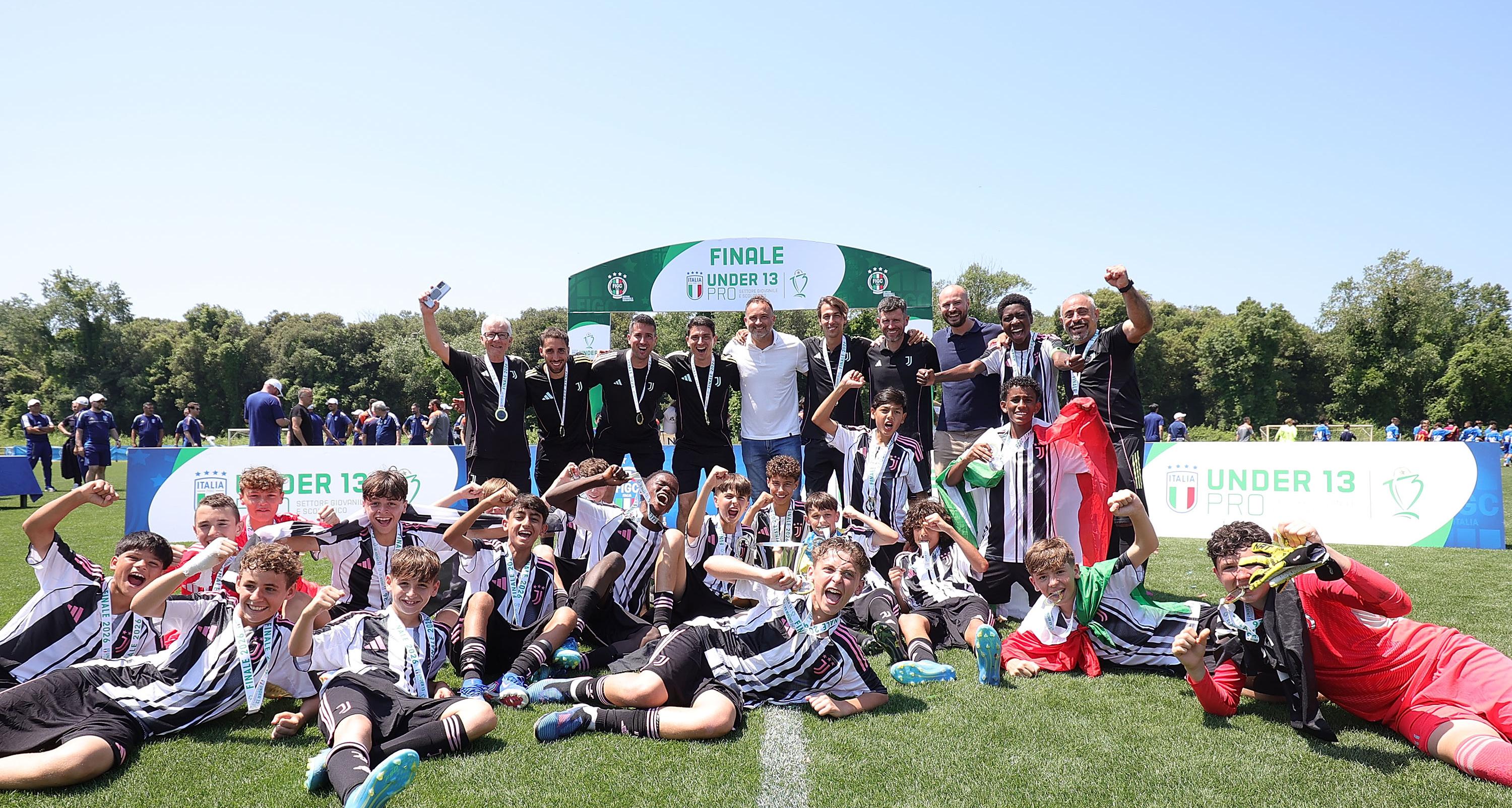 Esordienti Under 13 Pro: la Juventus trionfa nella fase finale nazionale di Tirrenia