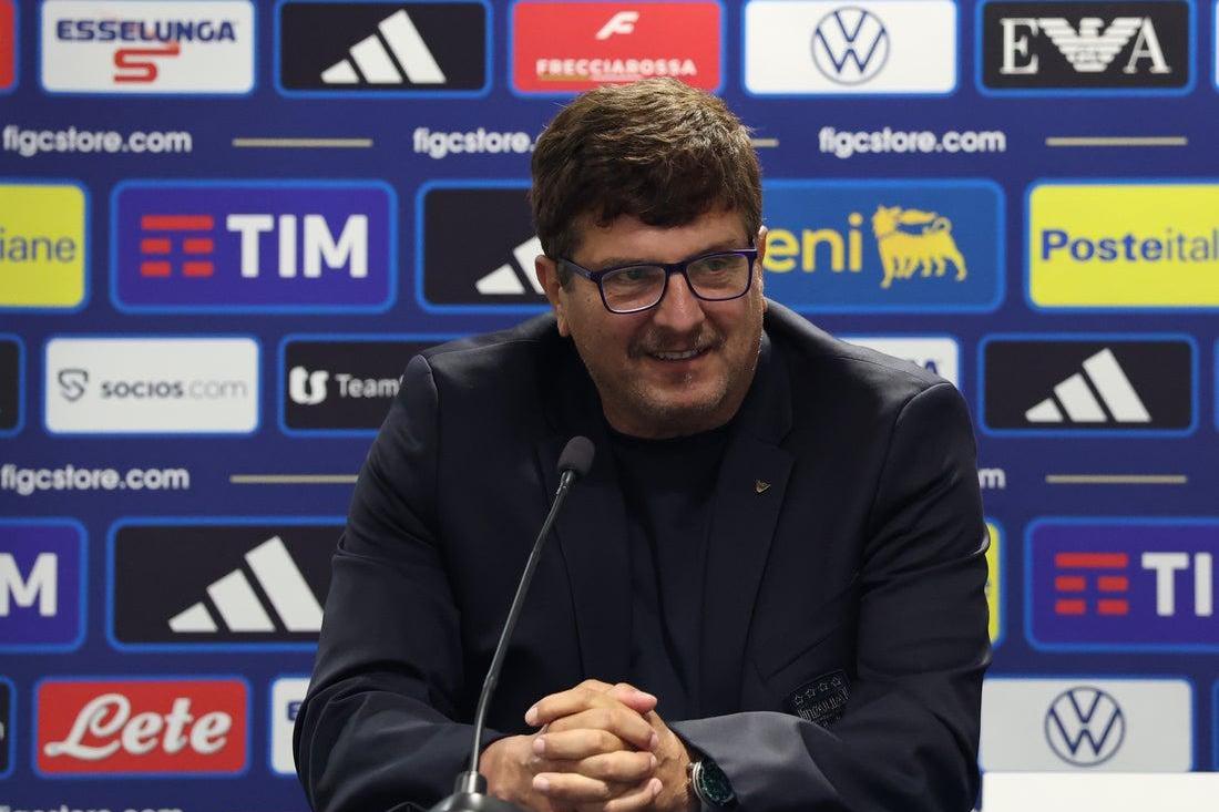 Silvio Baldini in his pre-match press conference before the Luxembourgh game