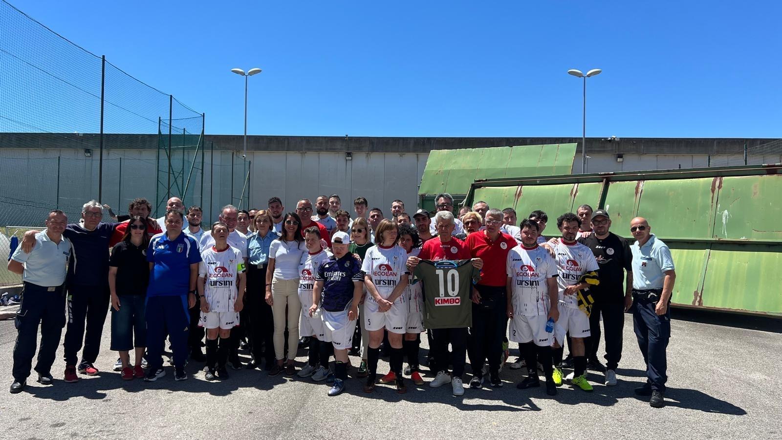 A Lanciano, atleti con disabilità e detenuti uniti dal calcio: \"Un'esperienza di straordinario valore umano\"