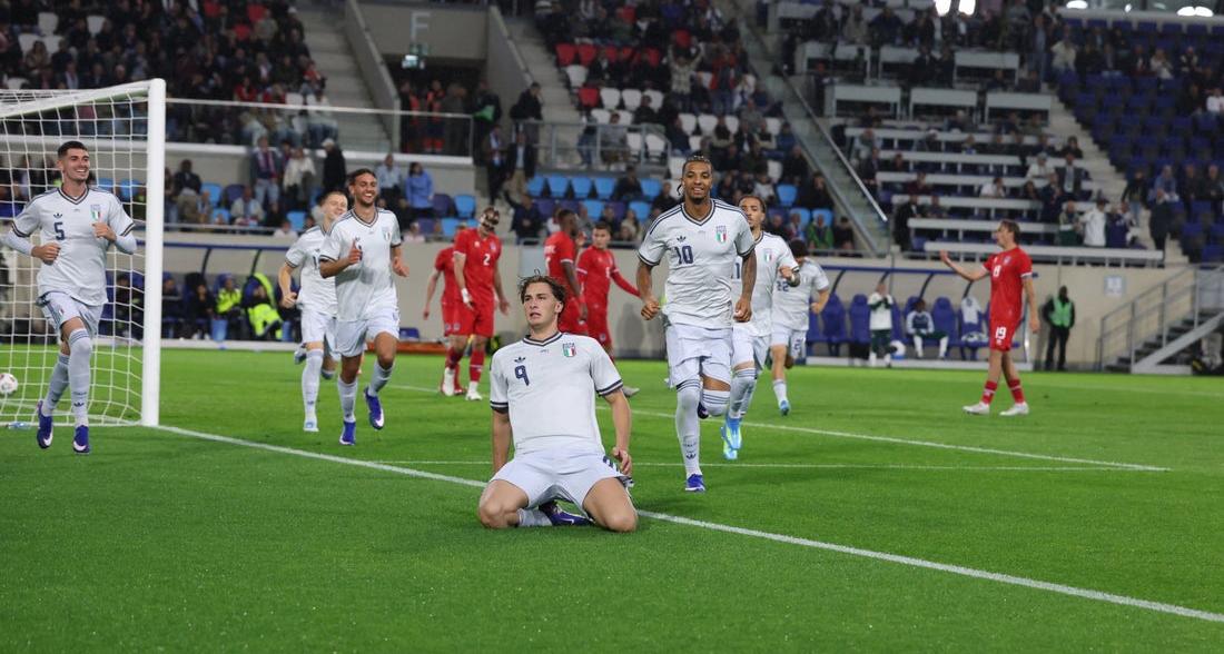 L’Italia riparte dai giovani, un gol di Pio Esposito decide l’amichevole con il Lussemburgo