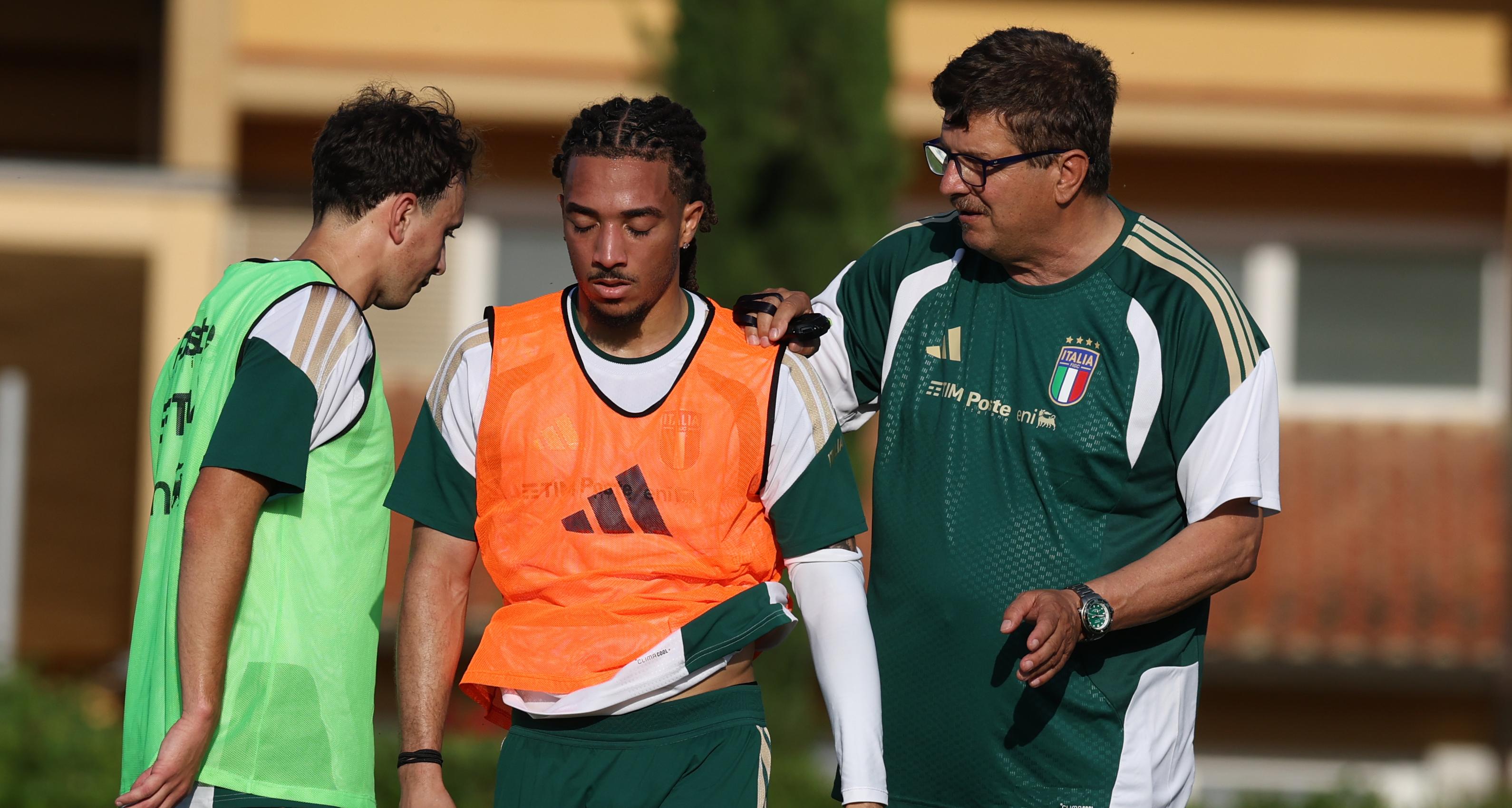 Another training session at Coverciano ahead of the friendlies against Luxembourg and Greece