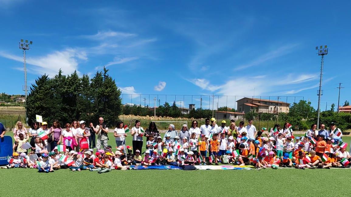 “1,2 Calcia!”: festa finale al Campo Acli Rauso/Toti per oltre 140 bambini delle scuole dell’infanzia”