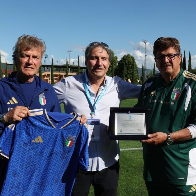 A special day at Coverciano as children with mucopolysaccharidosis attend Azzurri training