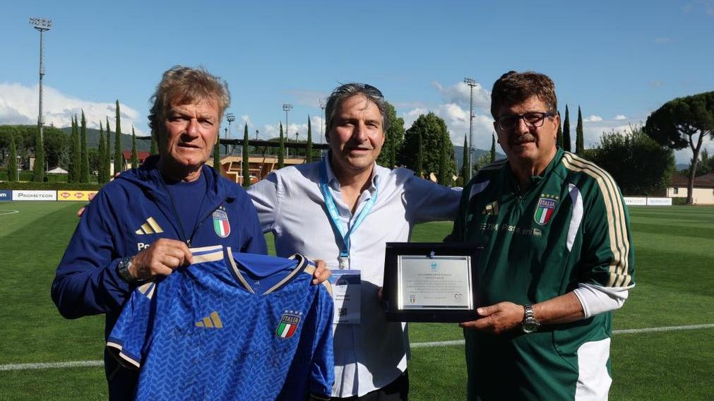 A special day at Coverciano as children with mucopolysaccharidosis attend Azzurri training