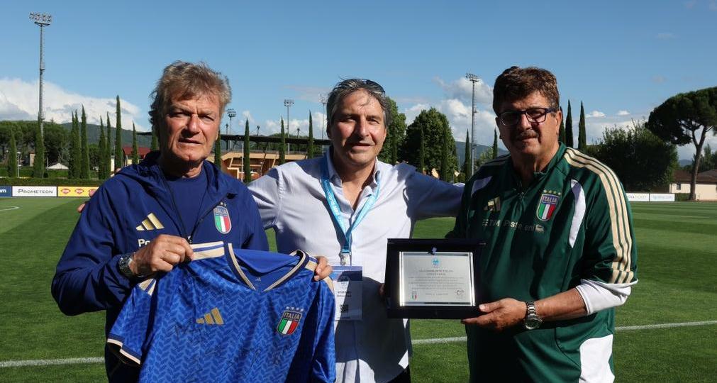 A special day at Coverciano as children with mucopolysaccharidosis attend Azzurri training