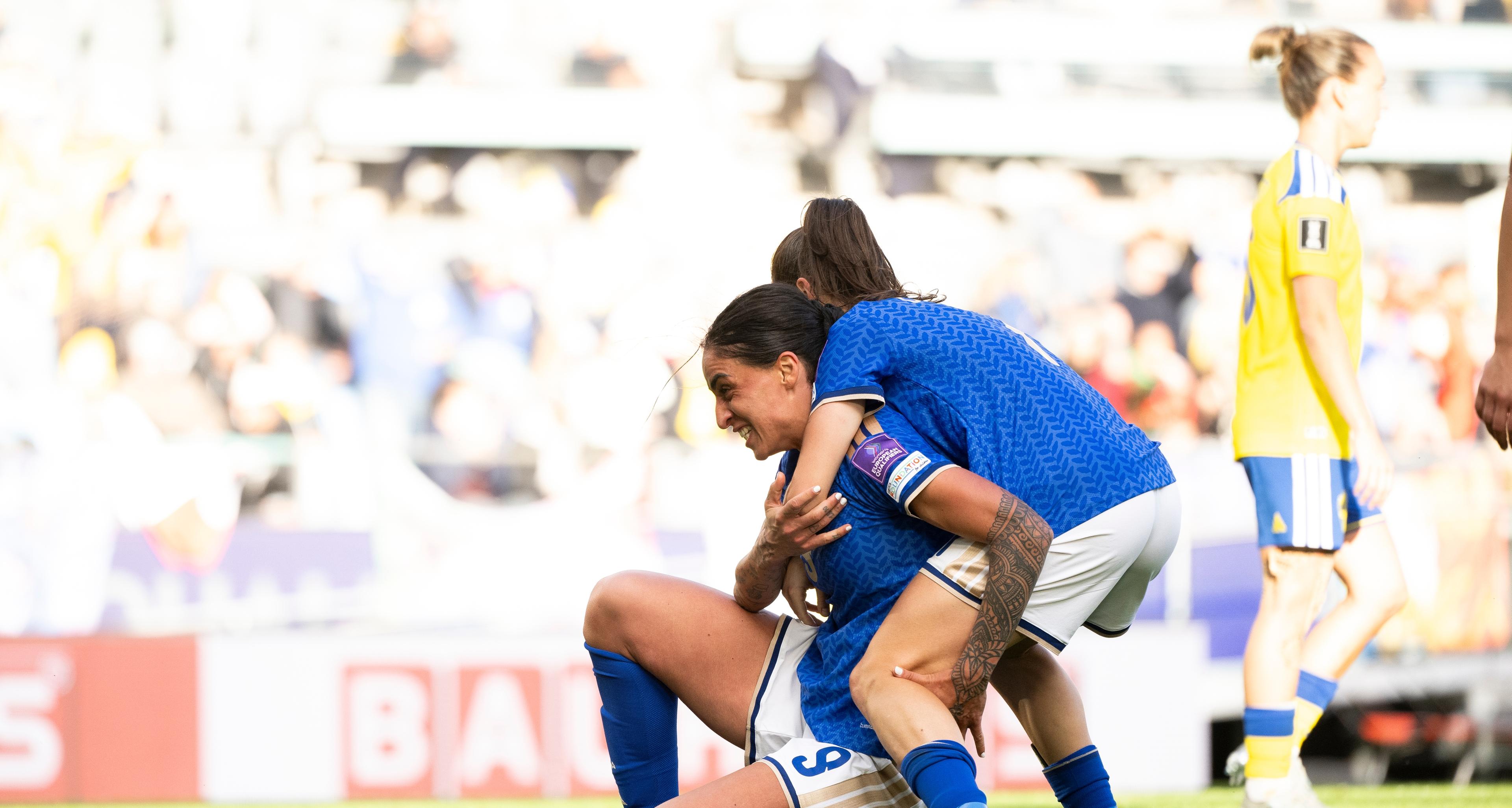 Azzurre a un passo dal successo, ma in Svezia finisce 2-2