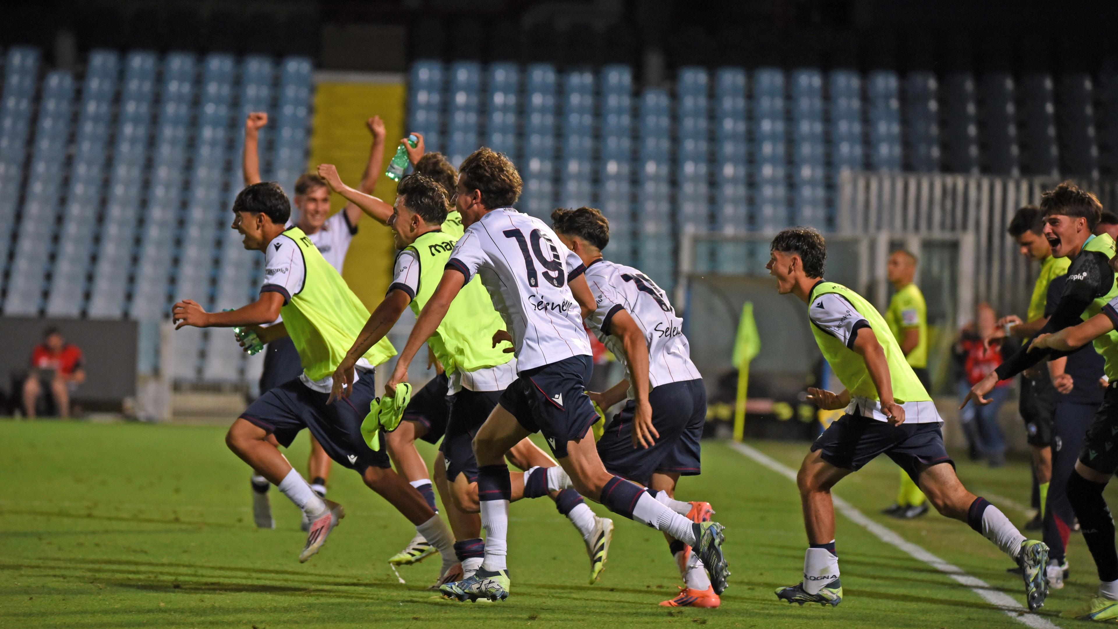 Under 18 Professionisti, il Bologna vola in finale: 2-0 alla Roma al ‘Dino Manuzzi’